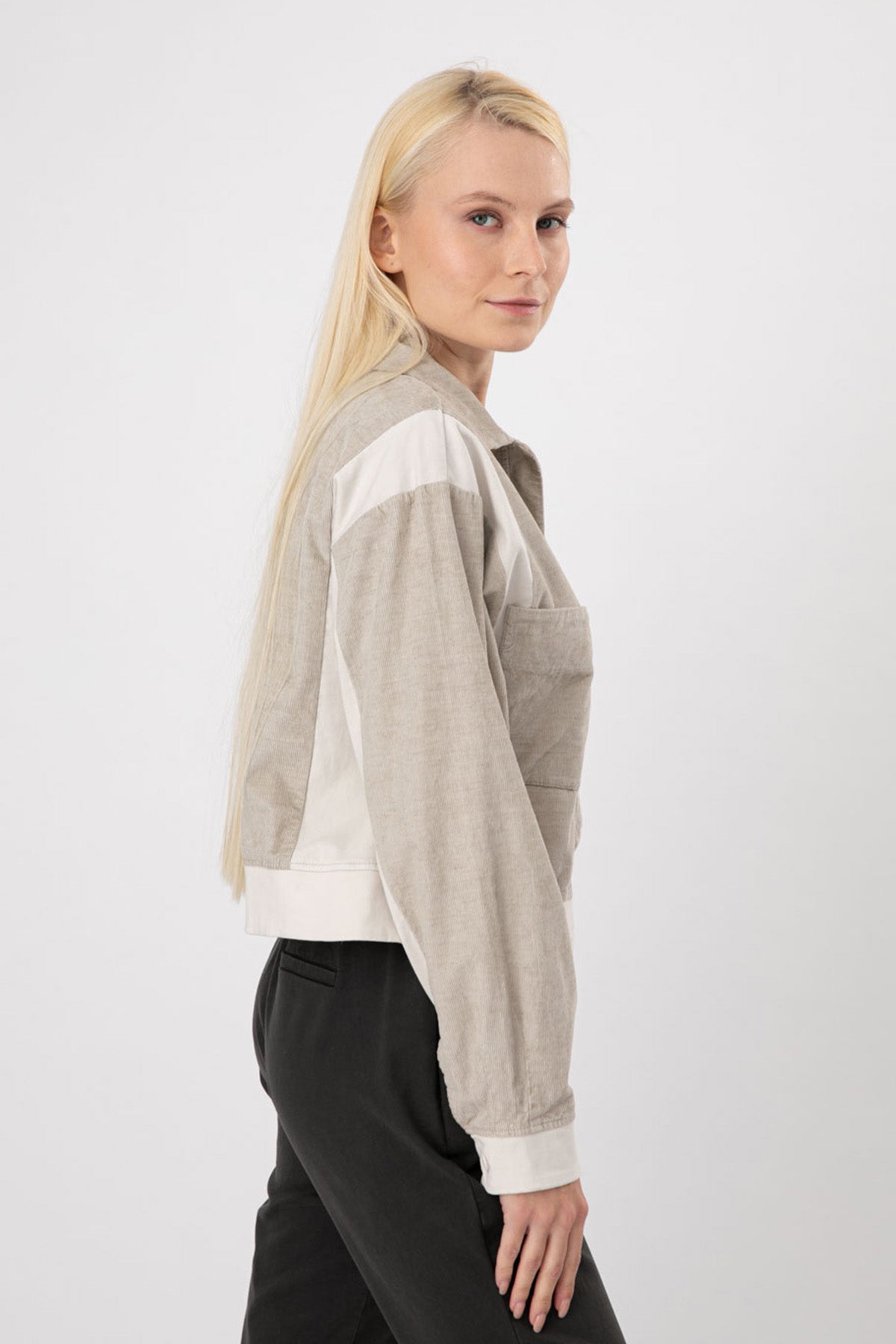 Transit Ketenli Fitilli Kadife Ceket-Libas Trendy Fashion Store