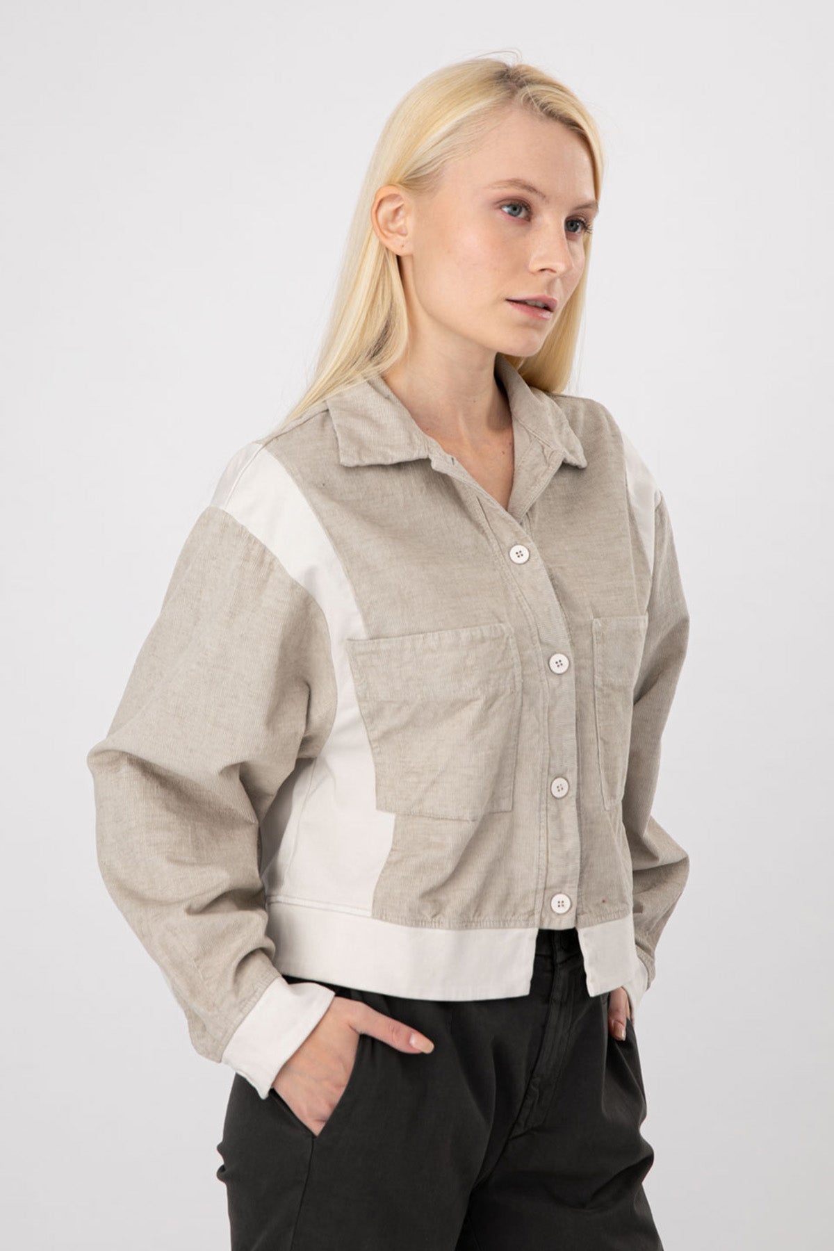 Transit Ketenli Fitilli Kadife Ceket-Libas Trendy Fashion Store