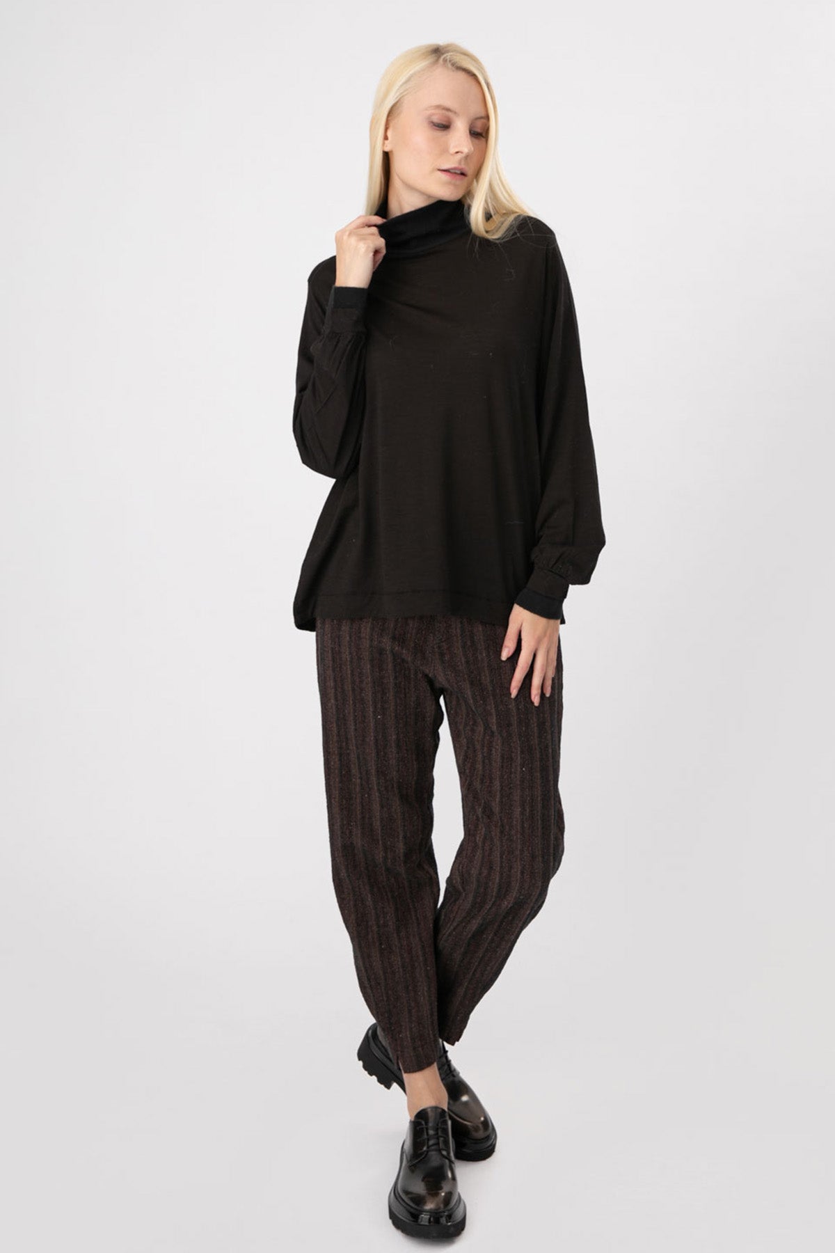 Transit Balıkçı Yaka İnce Yün Triko-Libas Trendy Fashion Store