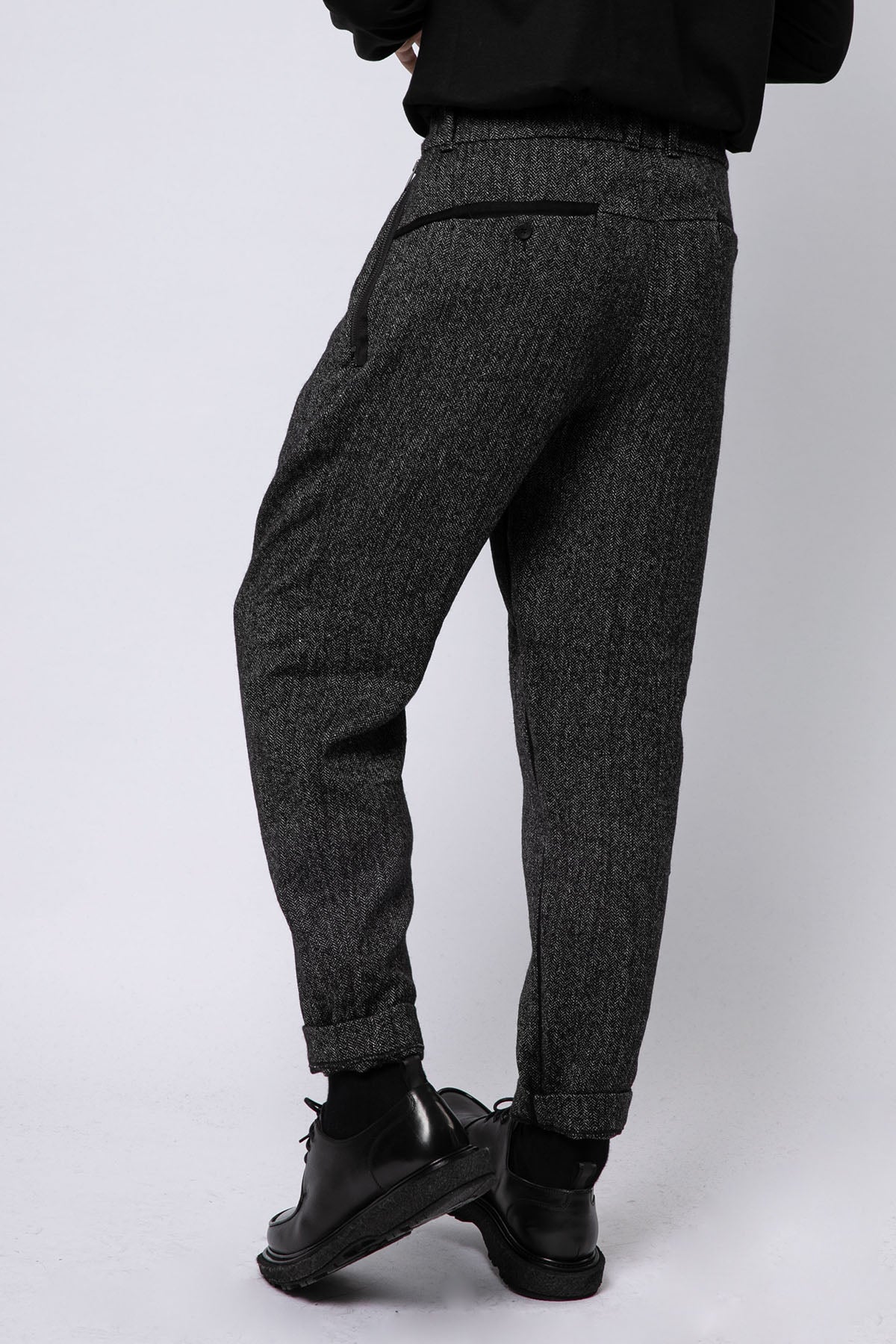 Transit Kaz Ayağı Desenli Tek Pile Havuç Kesim Pantolon-Libas Trendy Fashion Store