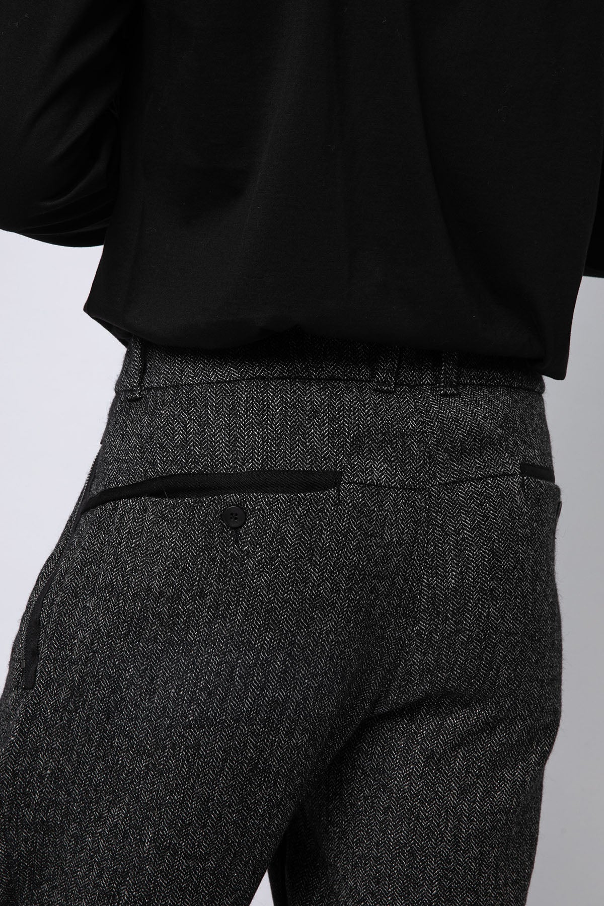 Transit Kaz Ayağı Desenli Tek Pile Havuç Kesim Pantolon-Libas Trendy Fashion Store