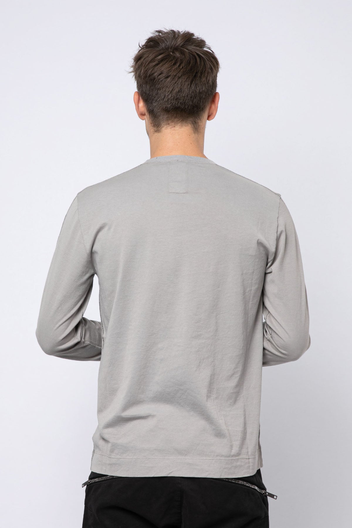 Transit Yuvarlak Yaka Uzun Kollu T-shirt-Libas Trendy Fashion Store