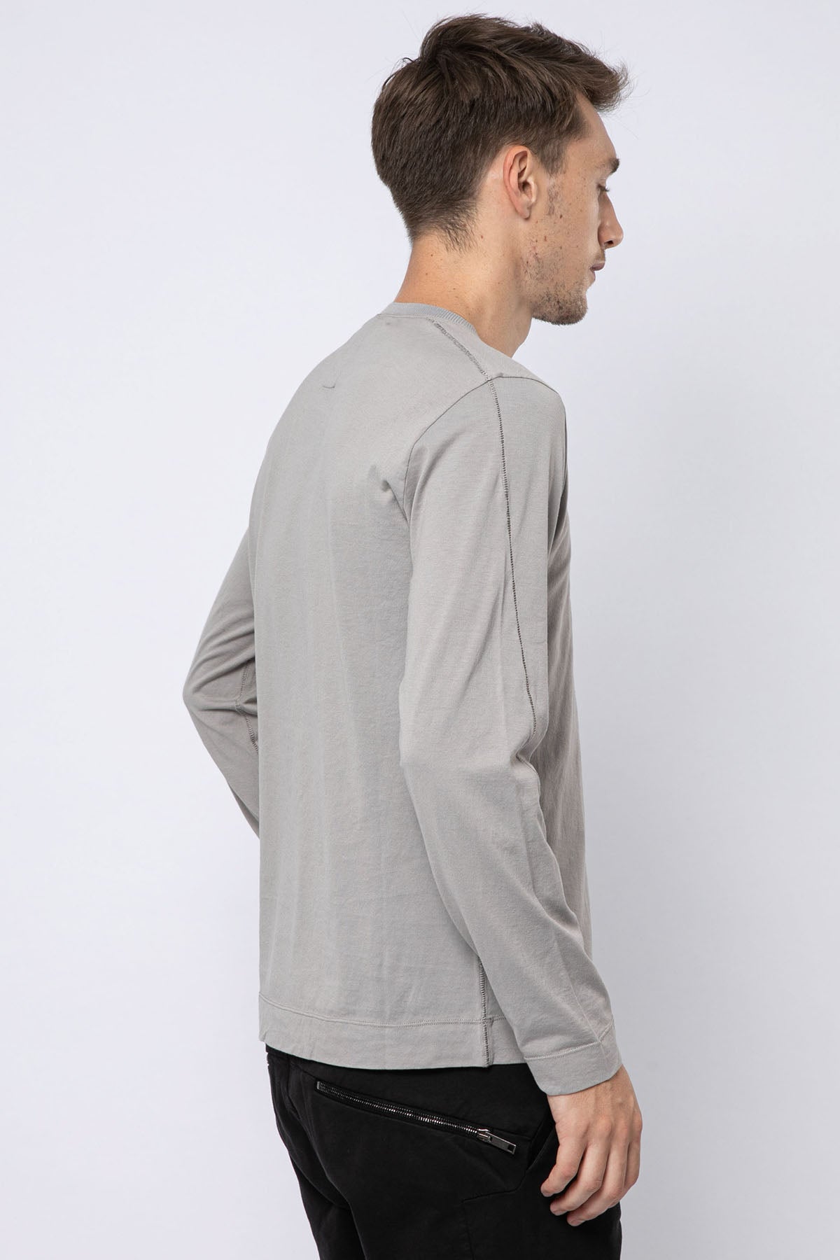 Transit Yuvarlak Yaka Uzun Kollu T-shirt-Libas Trendy Fashion Store