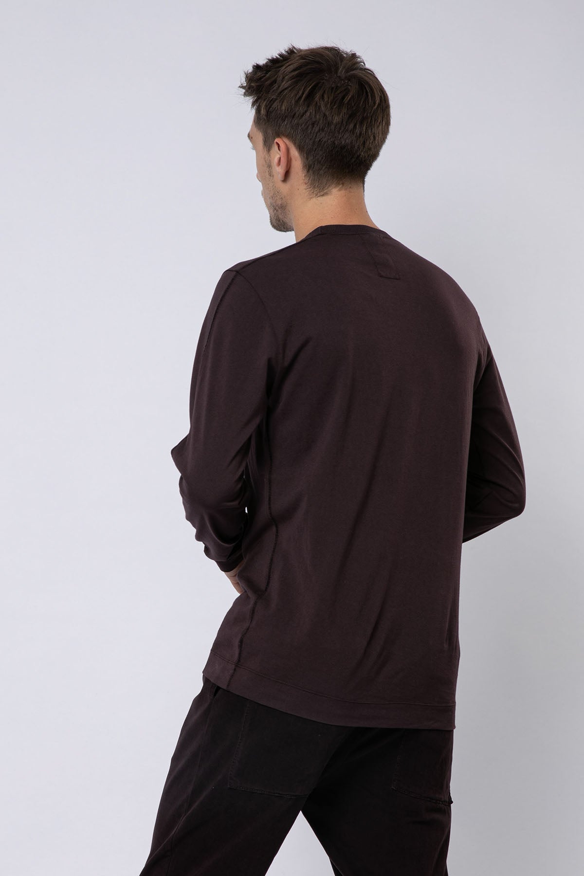 Transit Yuvarlak Yaka Uzun Kollu T-shirt-Libas Trendy Fashion Store