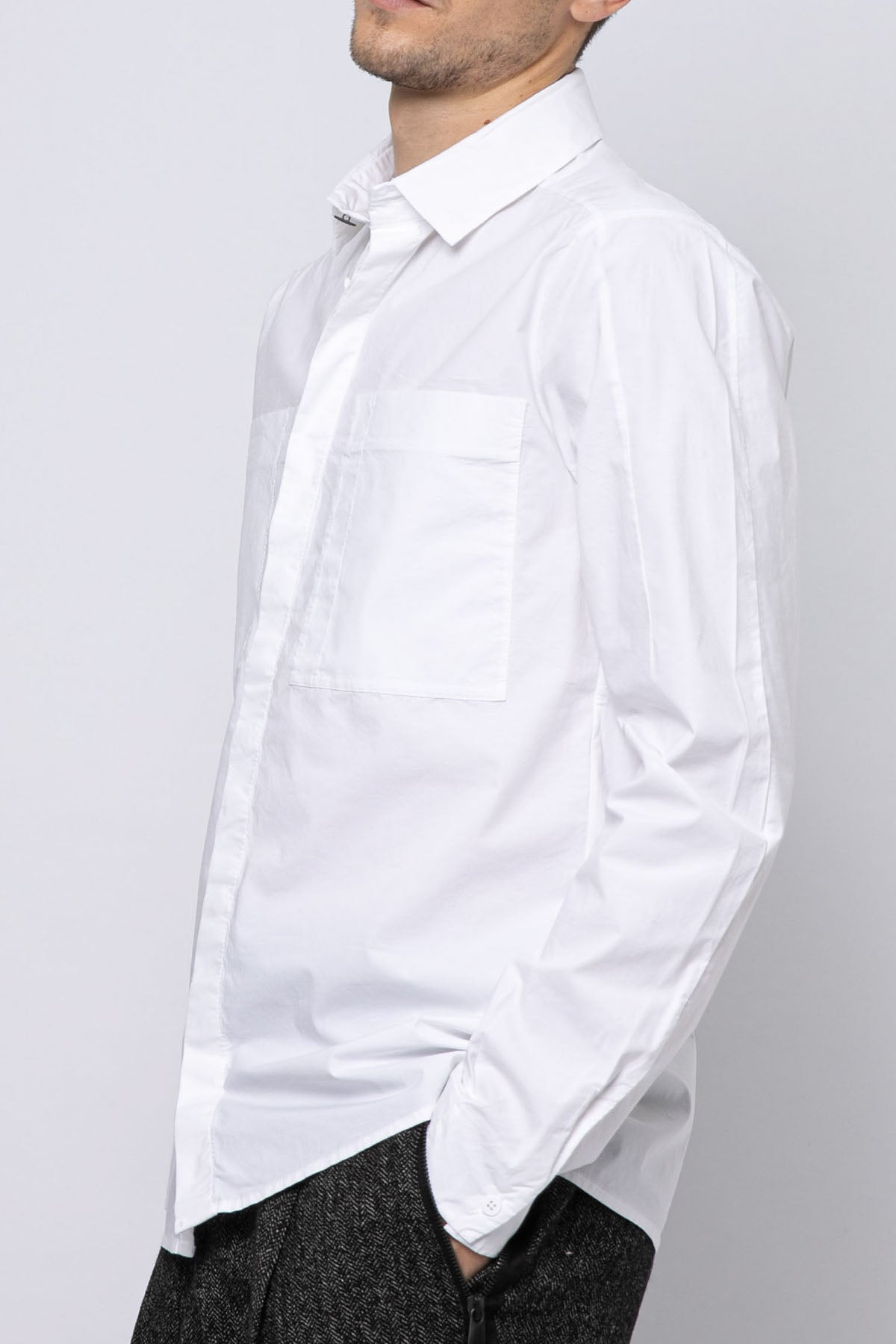 Transit Spor Cepli Streç Gömlek-Libas Trendy Fashion Store