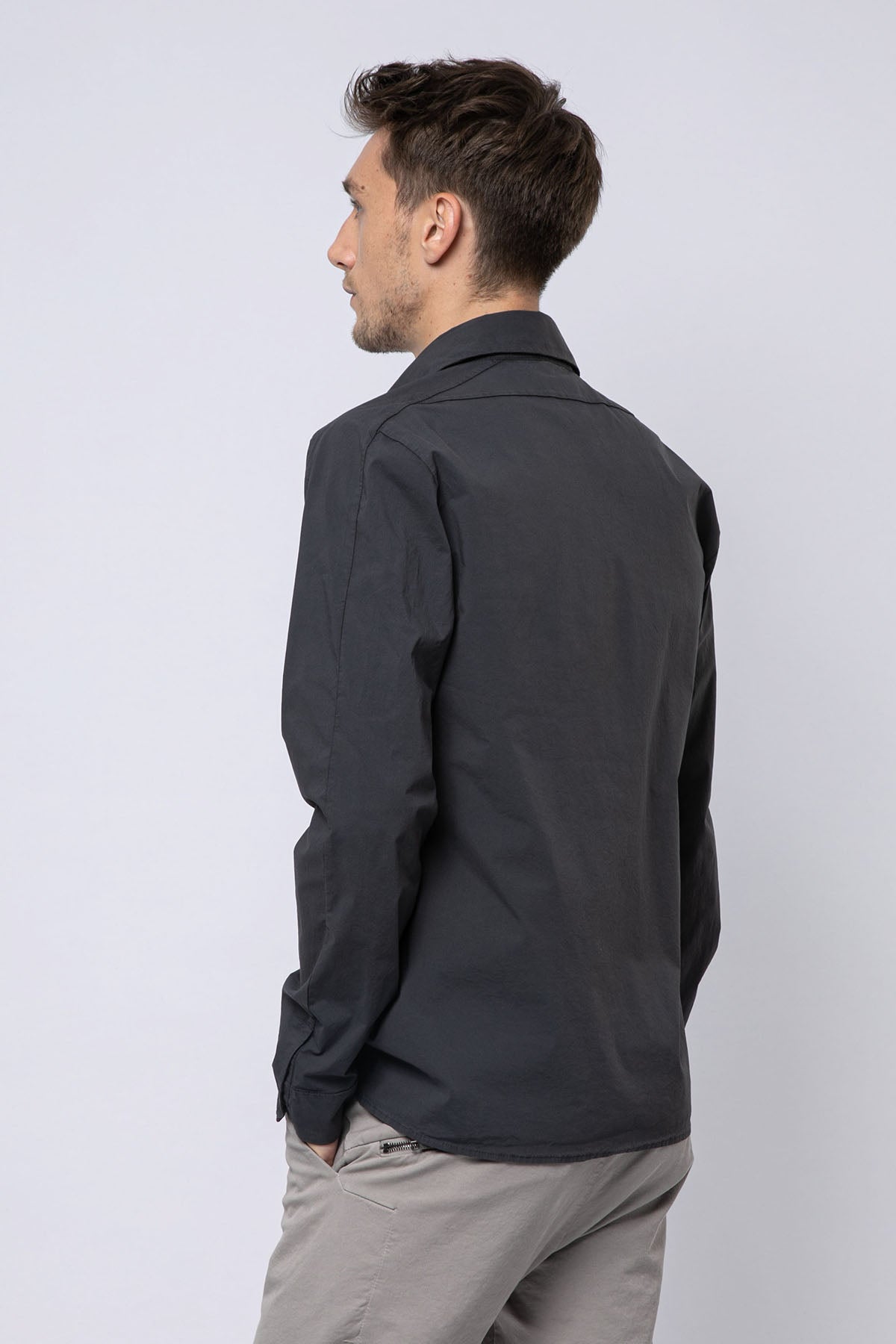 Transit Spor Cepli Streç Gömlek-Libas Trendy Fashion Store