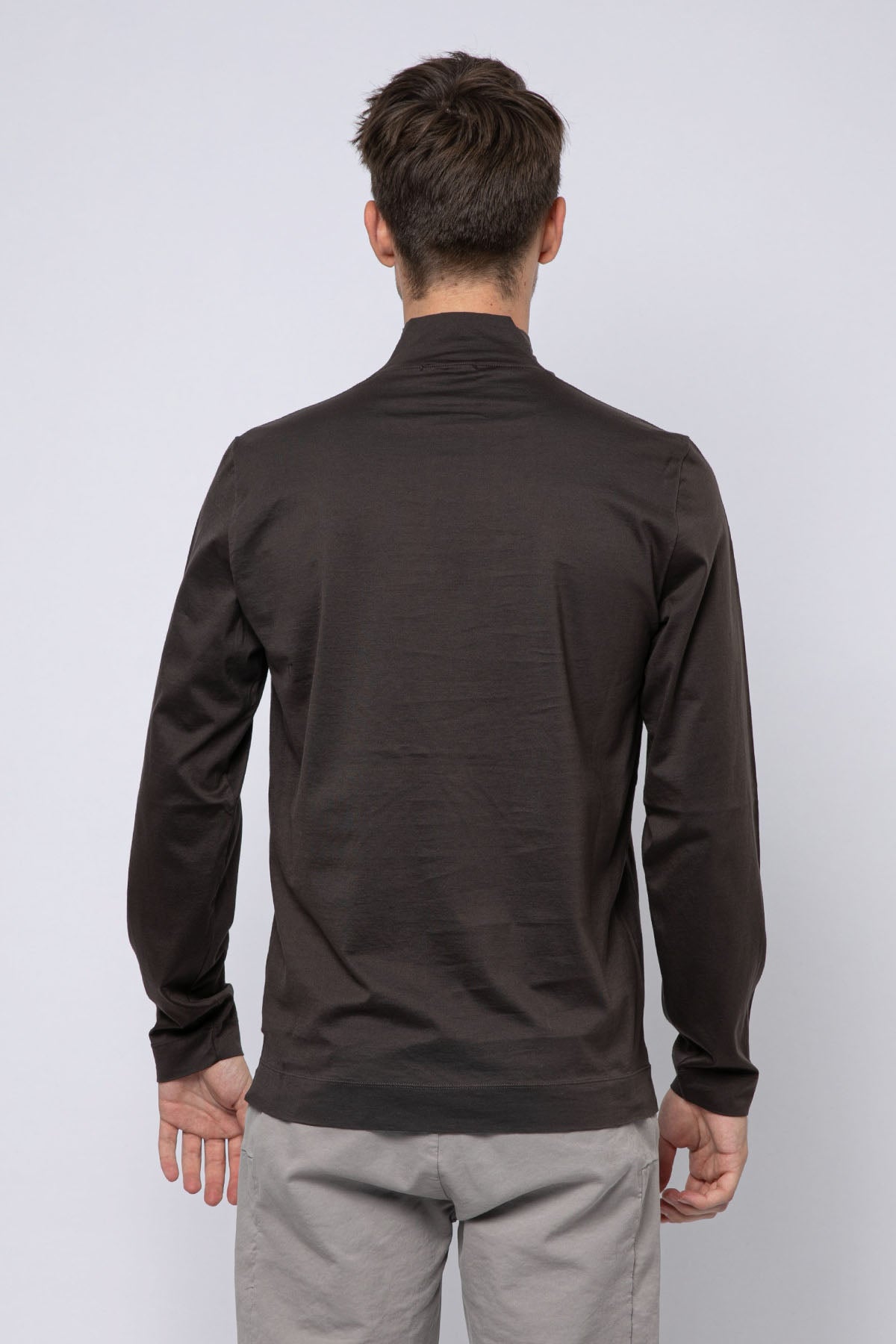 Transit Yarım Balıkçı Yaka Uzun Kollu T-shirt-Libas Trendy Fashion Store