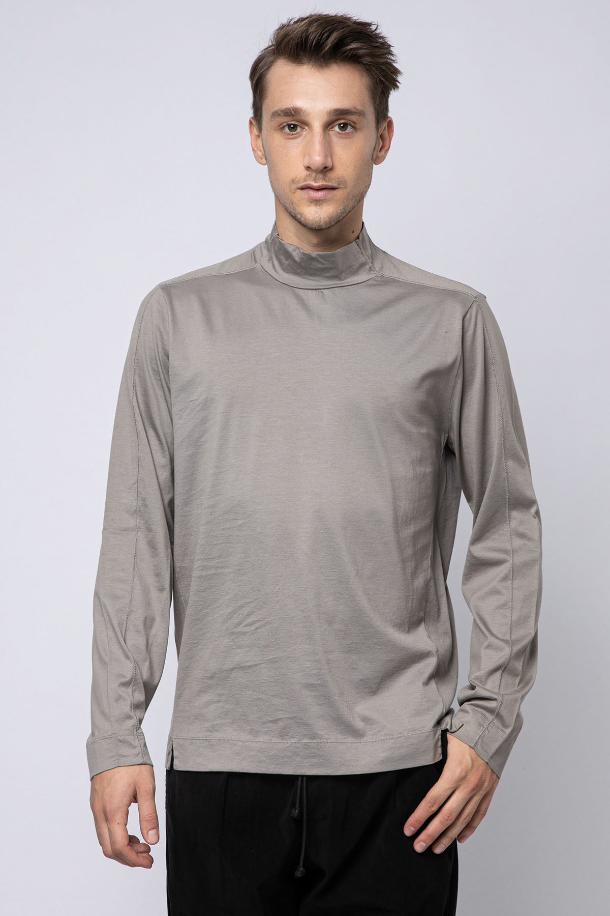 Transit Yarım Balıkçı Yaka Uzun Kollu T-shirt-Libas Trendy Fashion Store