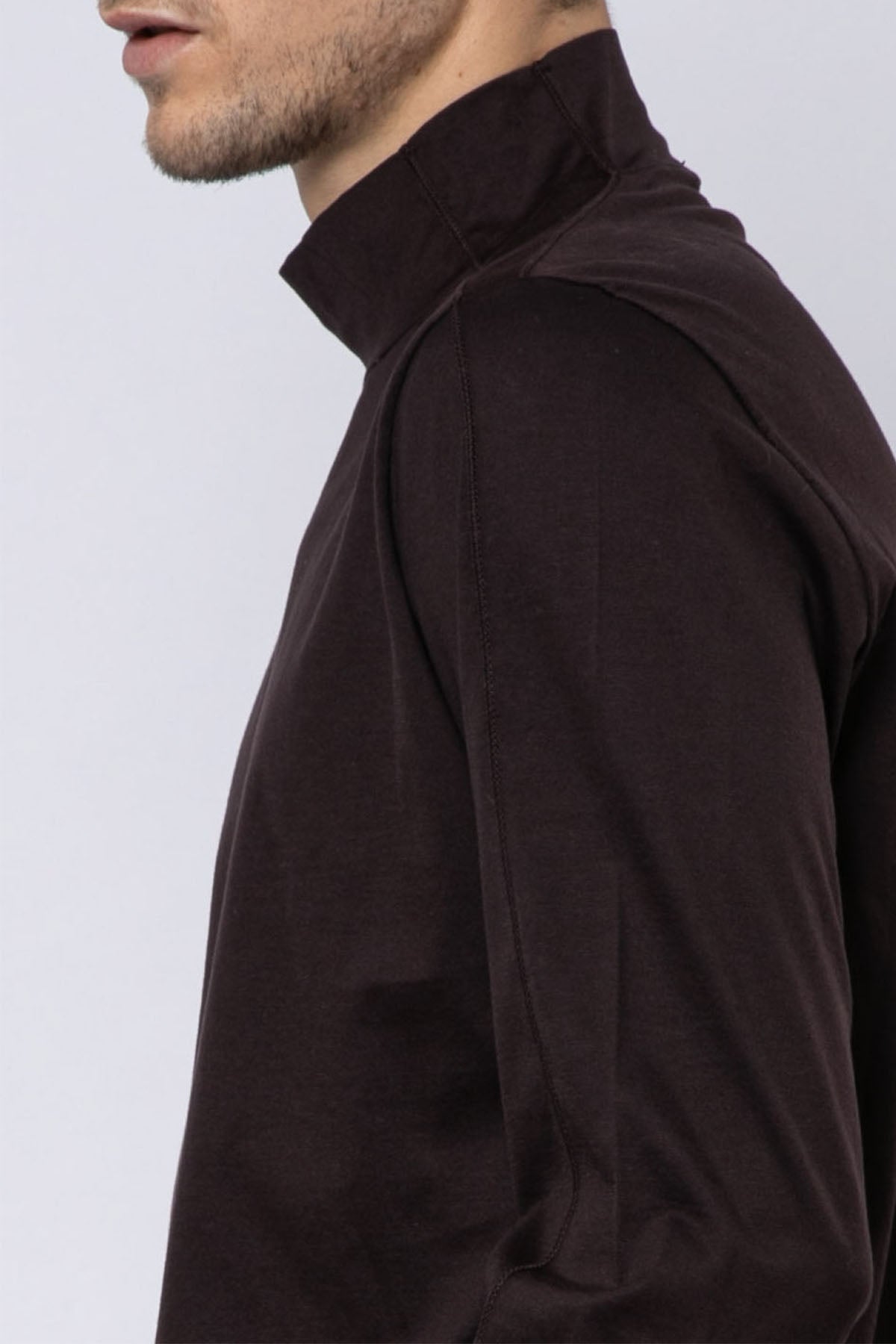 Transit Yarım Balıkçı Yaka Uzun Kollu T-shirt-Libas Trendy Fashion Store