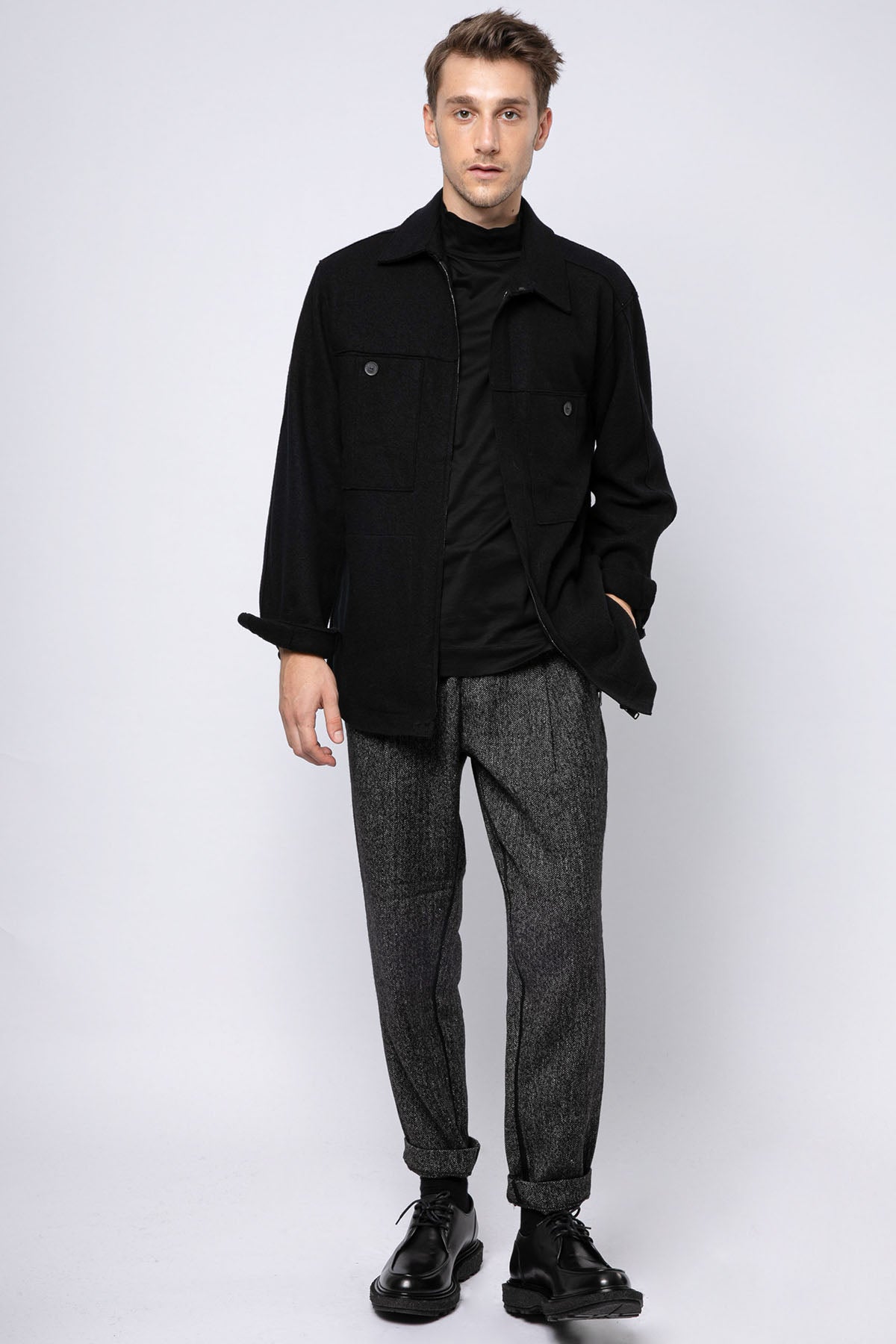 Transit Fermuarlı Yün Gömlek Ceket-Libas Trendy Fashion Store