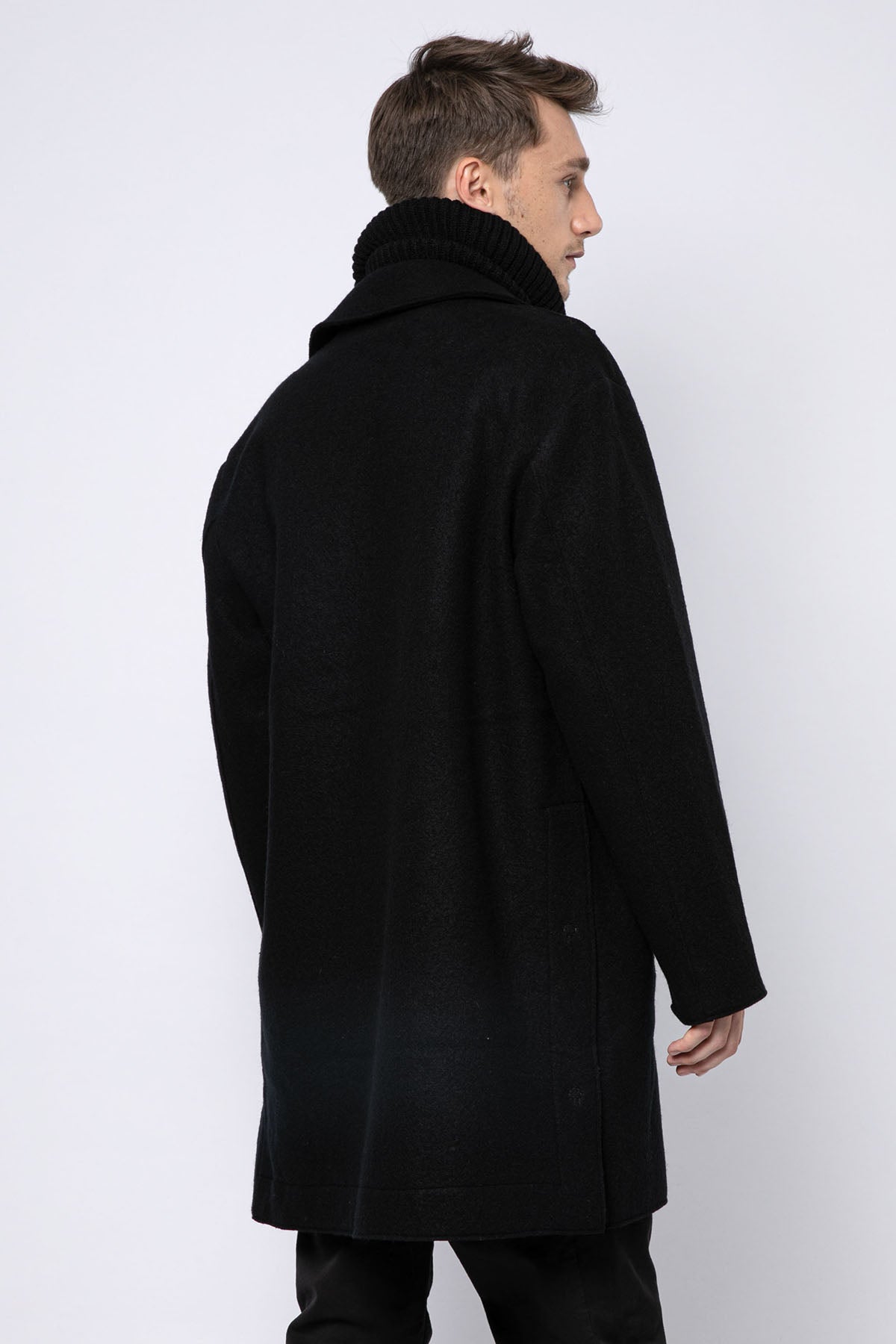 Transit Kapaklı Spor Cepli Yün Kaban-Libas Trendy Fashion Store