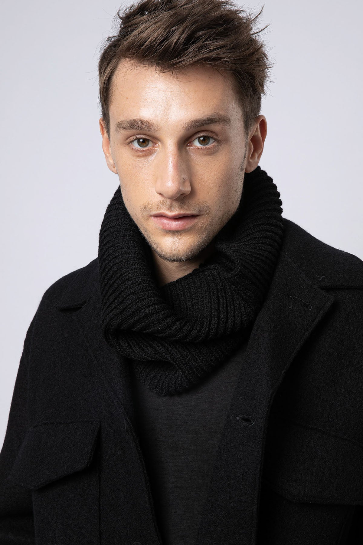 Transit Kapaklı Spor Cepli Yün Kaban-Libas Trendy Fashion Store