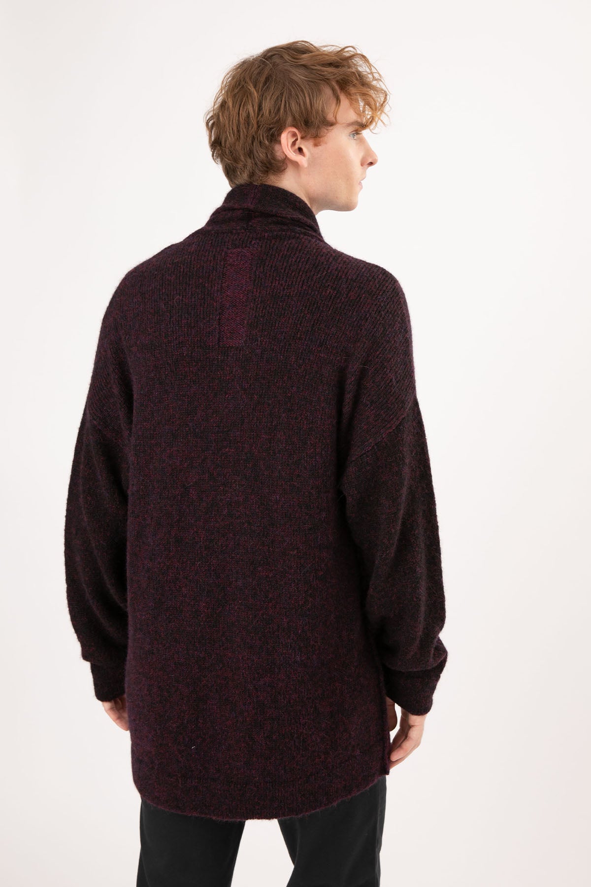 Transit Şal Yaka Örgü Yün Ceket-Libas Trendy Fashion Store