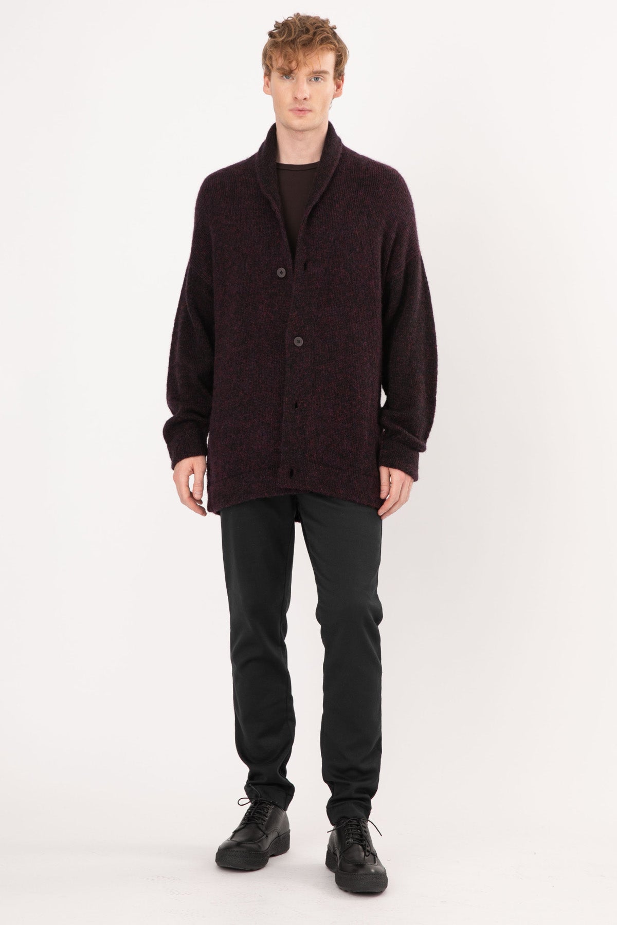 Transit Şal Yaka Örgü Yün Ceket-Libas Trendy Fashion Store