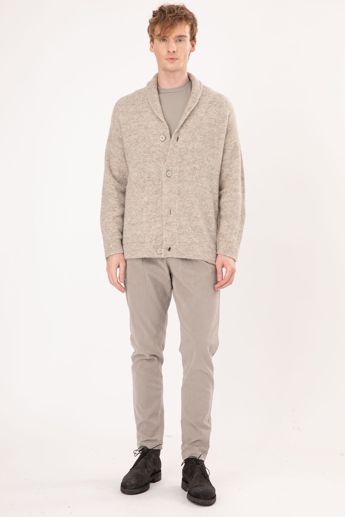 Transit Şal Yaka Örgü Yün Ceket-Libas Trendy Fashion Store