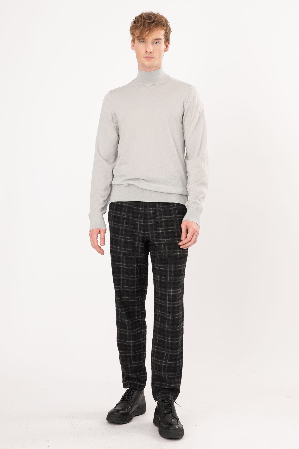 Transit Balıkçı Yaka İnce Örgü Yün Triko-Libas Trendy Fashion Store