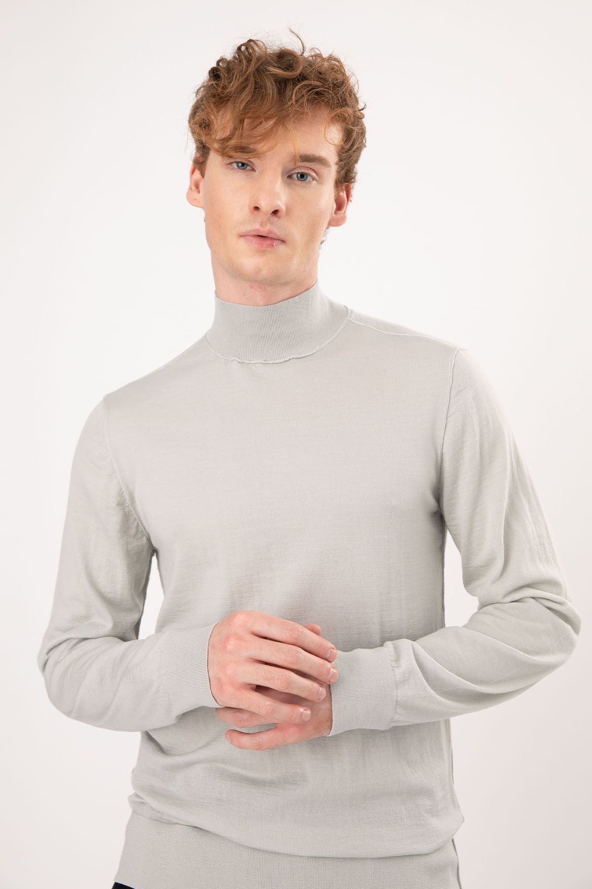 Transit Balıkçı Yaka İnce Örgü Yün Triko-Libas Trendy Fashion Store