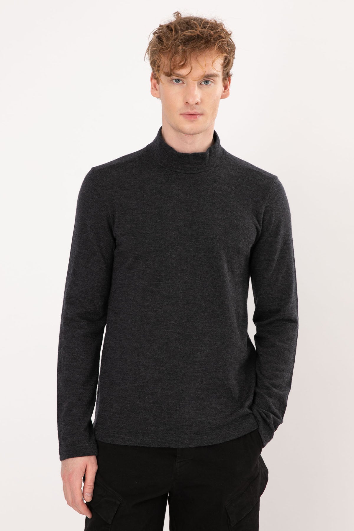 Transit Yarım Balıkçı Yaka Yün Triko-Libas Trendy Fashion Store