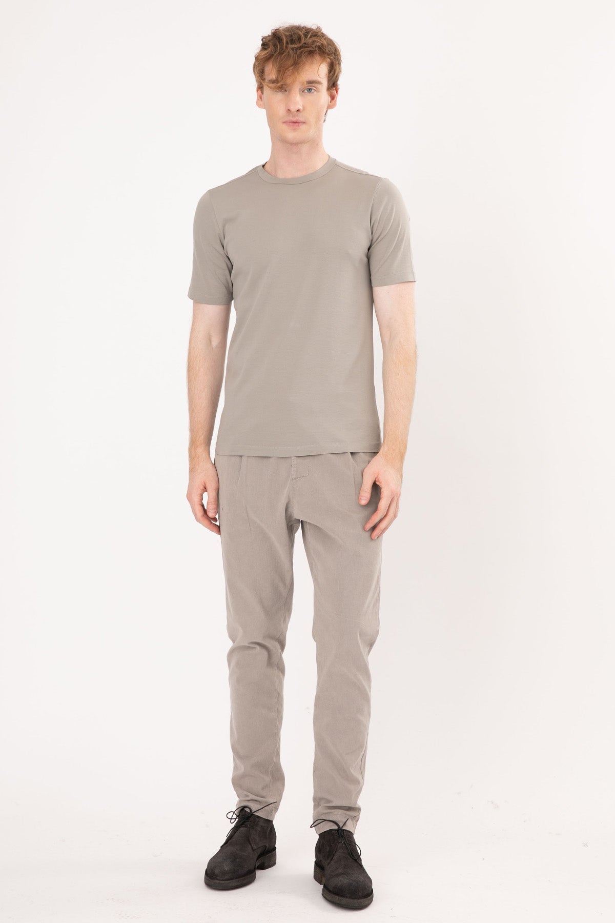 Transit Yuvarlak Yaka Streç T-shirt-Libas Trendy Fashion Store