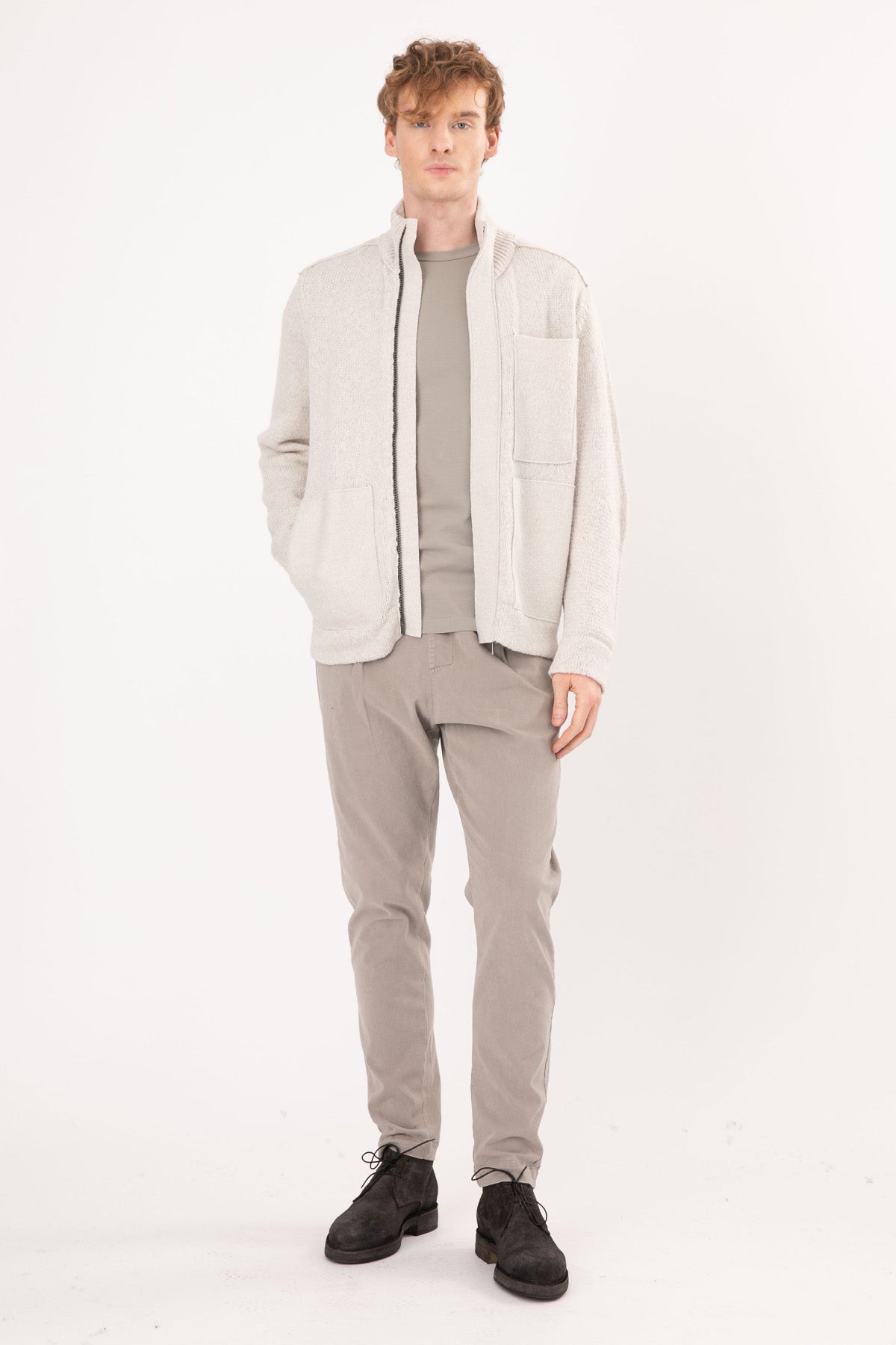 Transit Büyük Cep Detaylı Örgü Yün Ceket-Libas Trendy Fashion Store