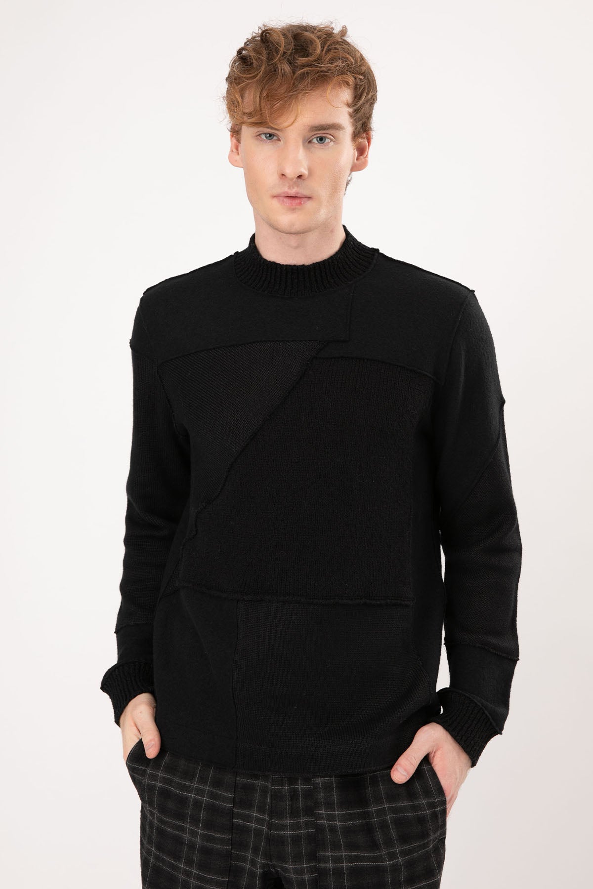 Transit Parçalı Tasarım Triko-Libas Trendy Fashion Store