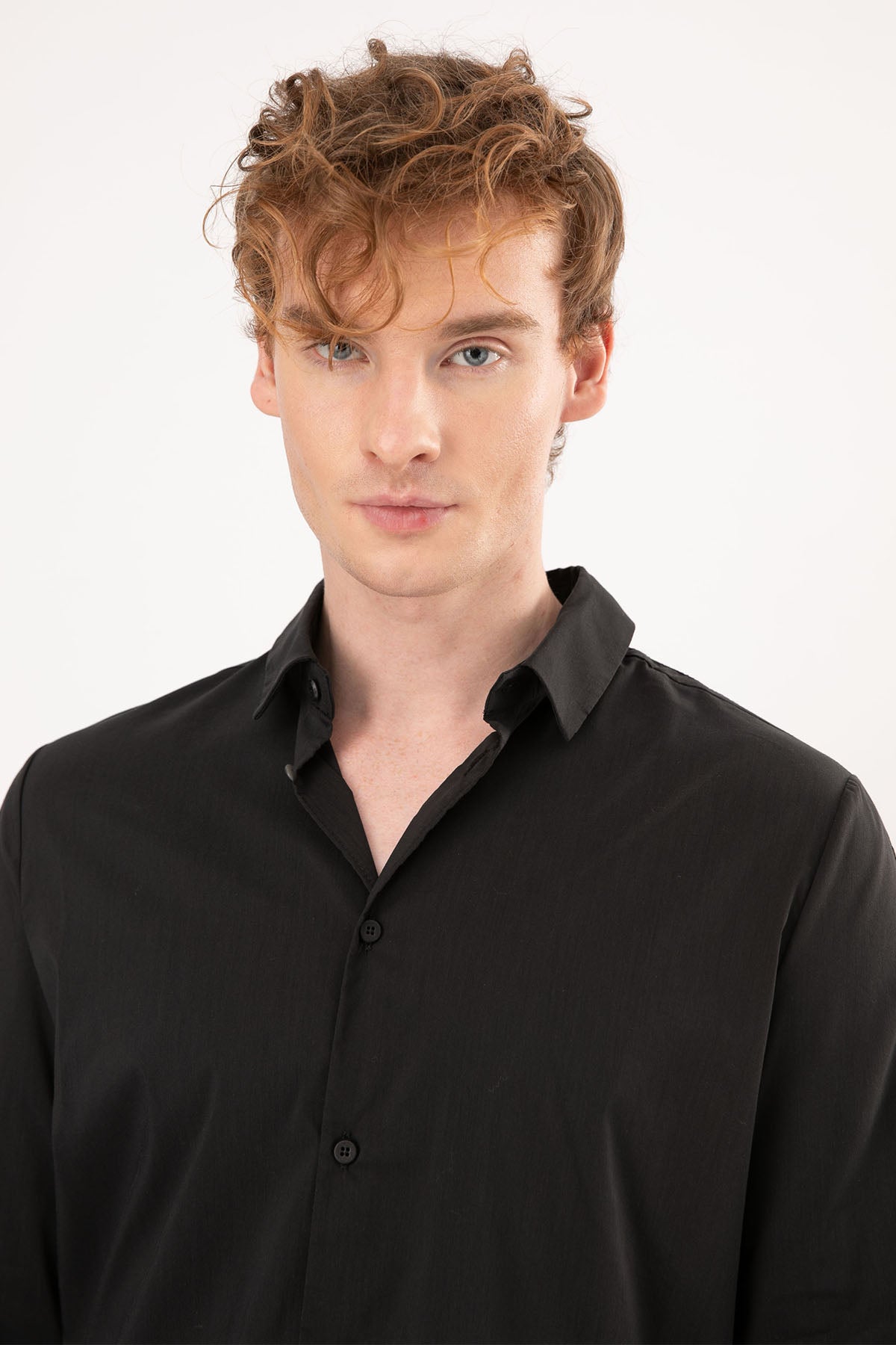 Transit Klasik Yaka Streç Gömlek-Libas Trendy Fashion Store