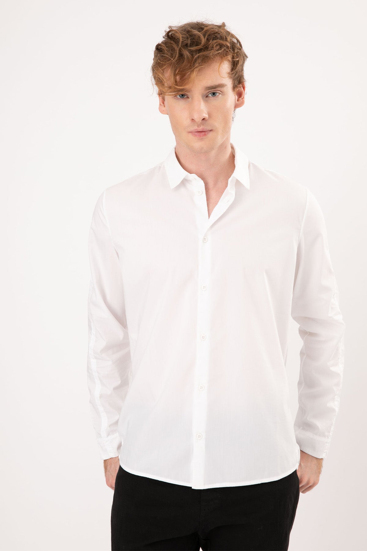 Transit Klasik Yaka Streç Gömlek-Libas Trendy Fashion Store