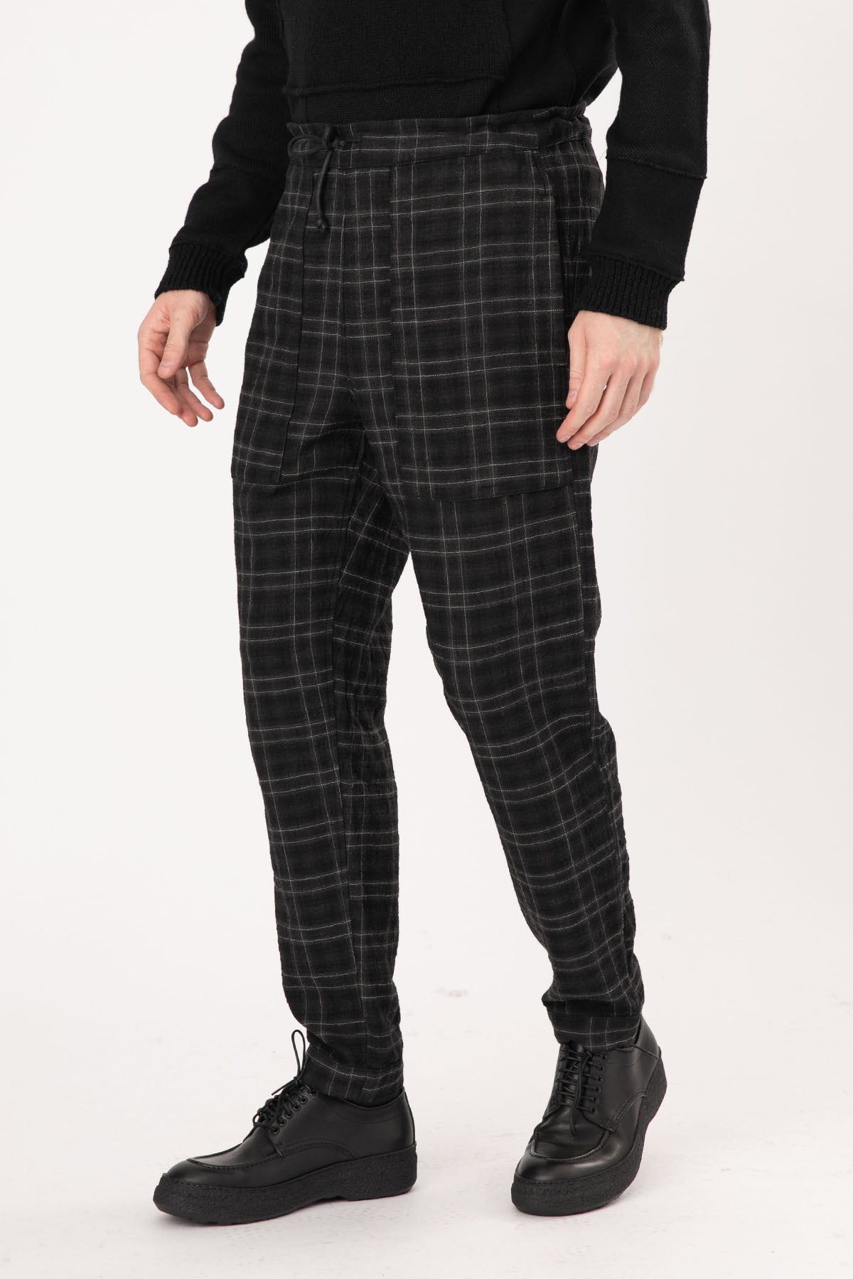 Transit Çift Taraflı Ekoseli Yün Pantolon-Libas Trendy Fashion Store