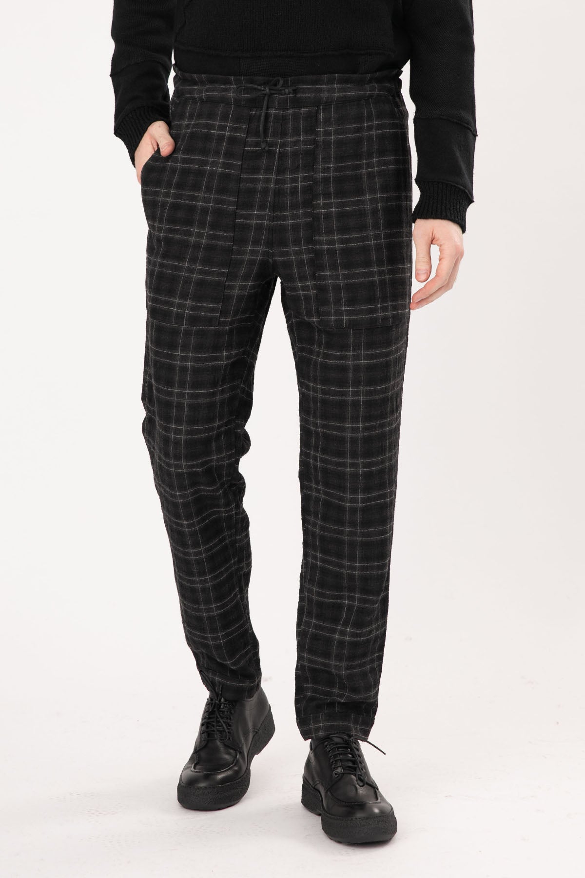 Transit Çift Taraflı Ekoseli Yün Pantolon-Libas Trendy Fashion Store