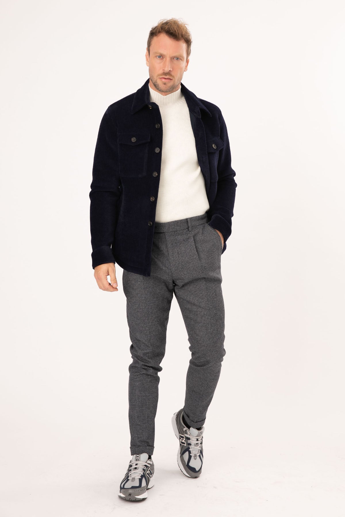 Manuel Ritz Fitilli Kadife Gömlek Ceket-Libas Trendy Fashion Store