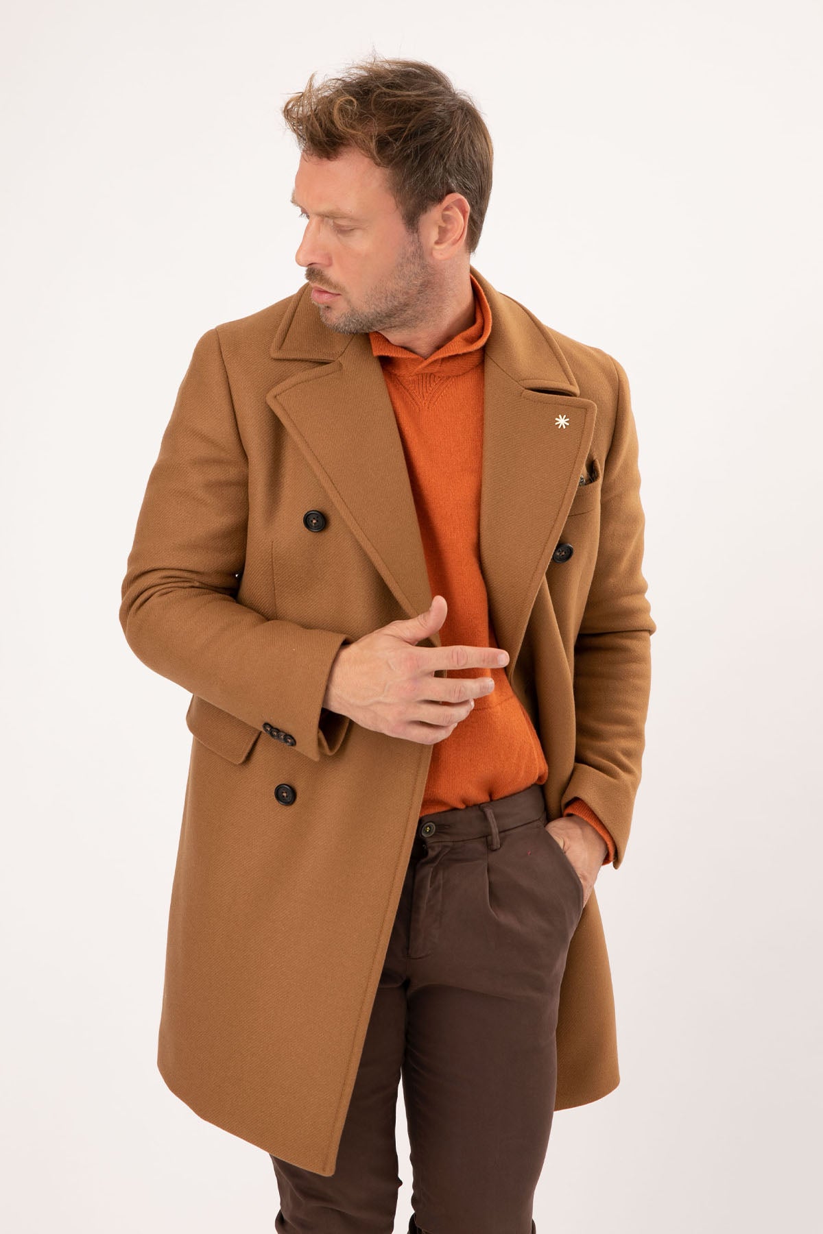 Manuel Ritz Kruvaze Yün Kaban-Libas Trendy Fashion Store