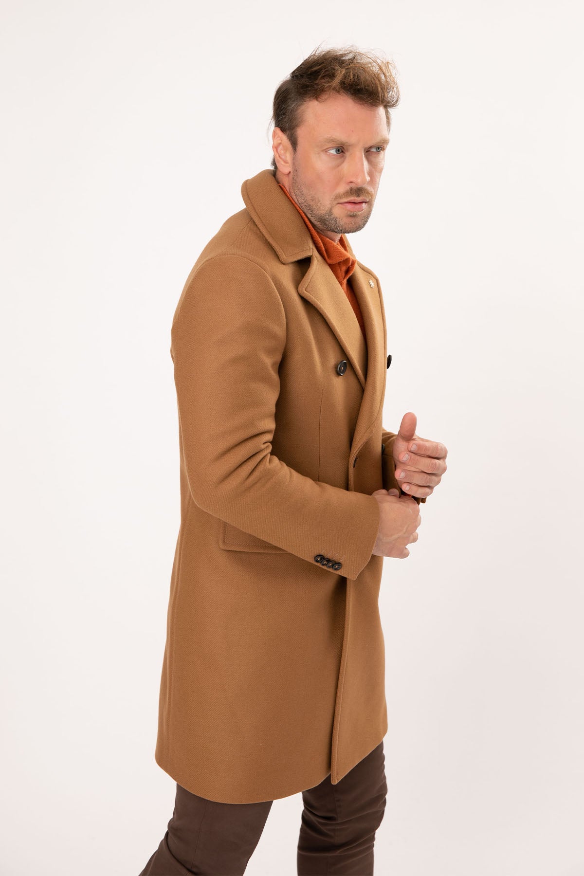 Manuel Ritz Kruvaze Yün Kaban-Libas Trendy Fashion Store