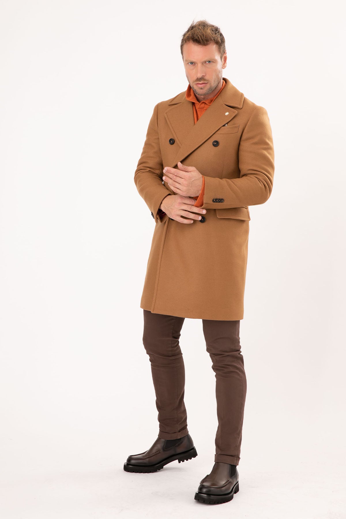 Manuel Ritz Kruvaze Yün Kaban-Libas Trendy Fashion Store