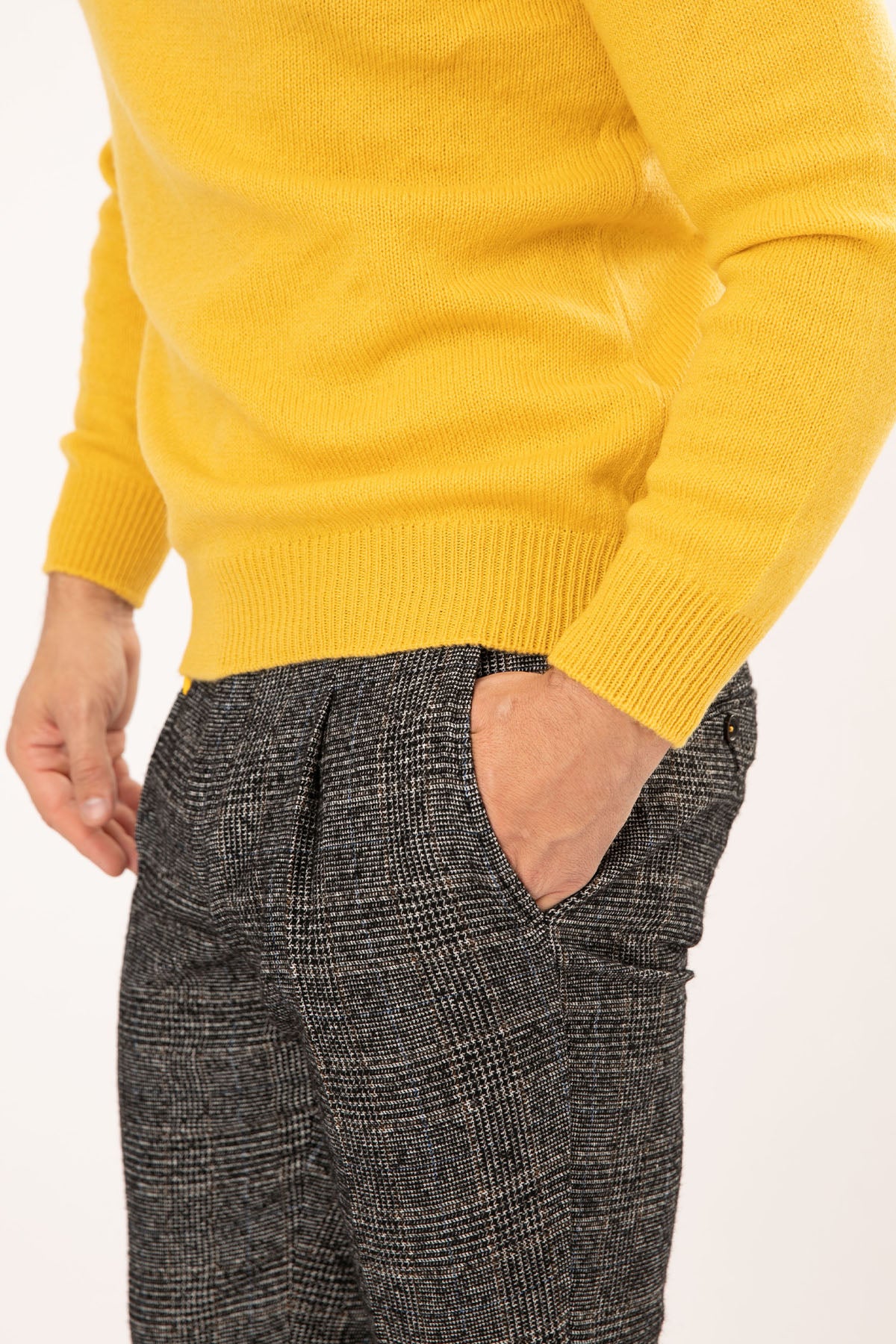 Manuel Ritz Tek Pile Ekoseli Slim Fit Yün Pantolon-Libas Trendy Fashion Store