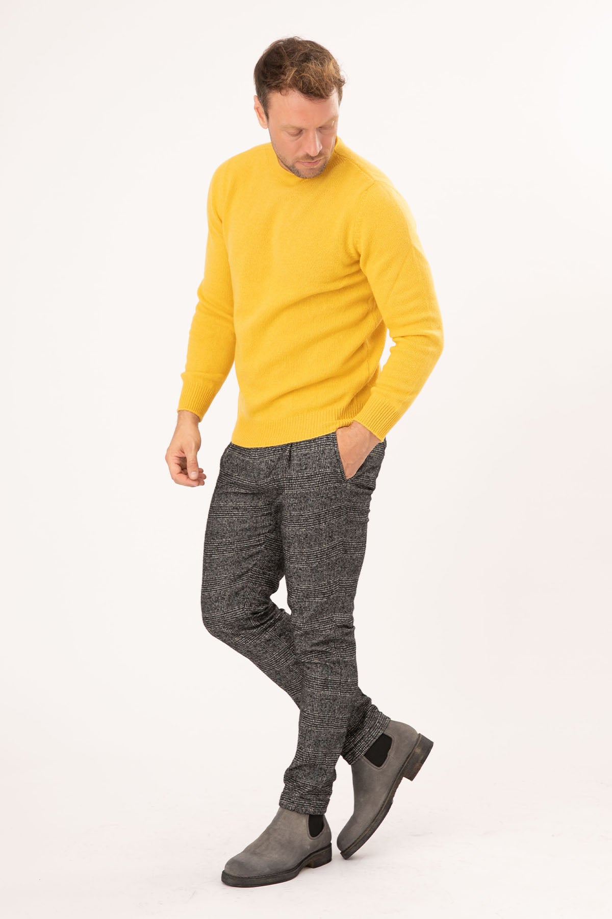 Manuel Ritz Tek Pile Ekoseli Slim Fit Yün Pantolon-Libas Trendy Fashion Store