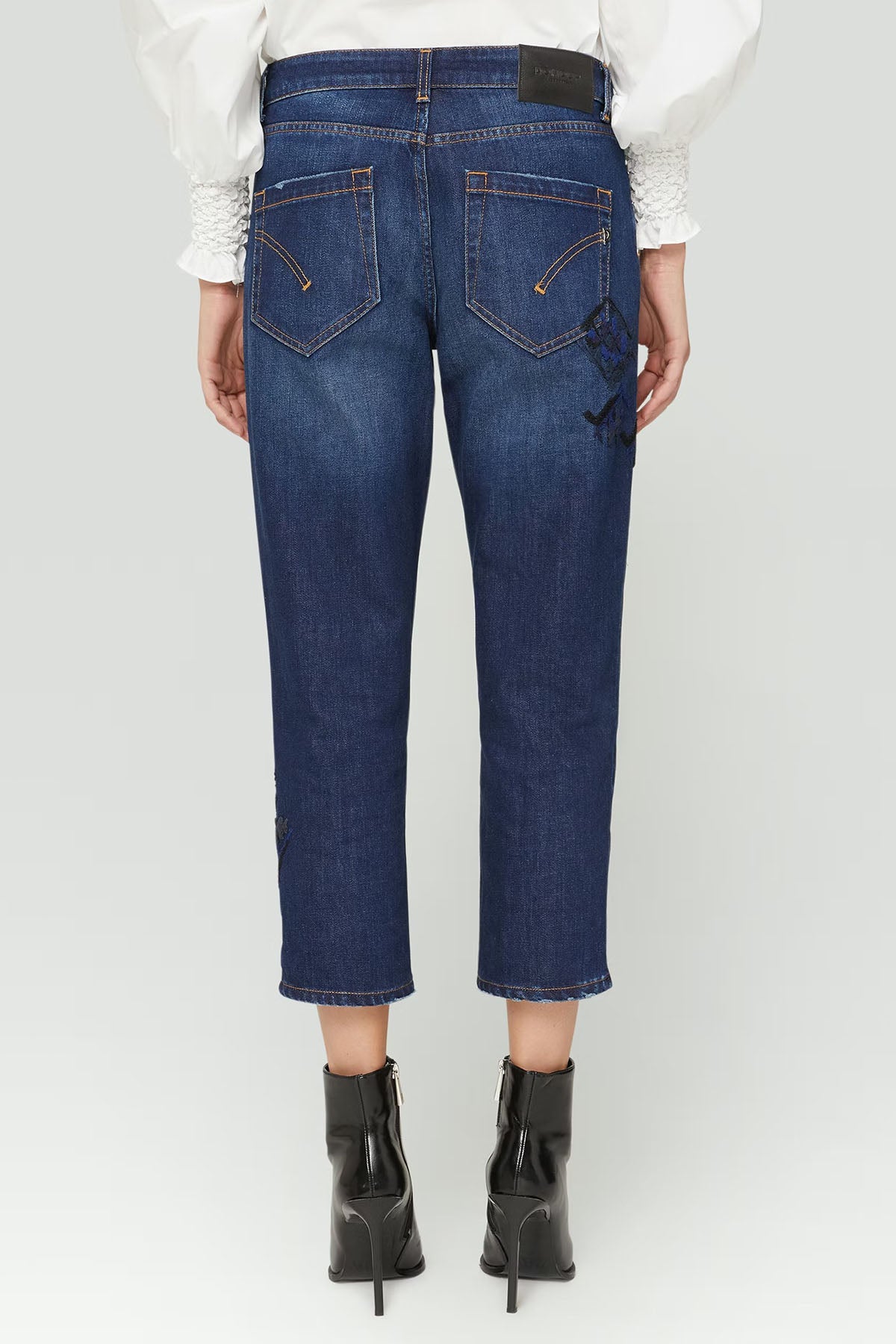 Dondup Koons Loose Fit Nakış Desenli Jeans-Libas Trendy Fashion Store