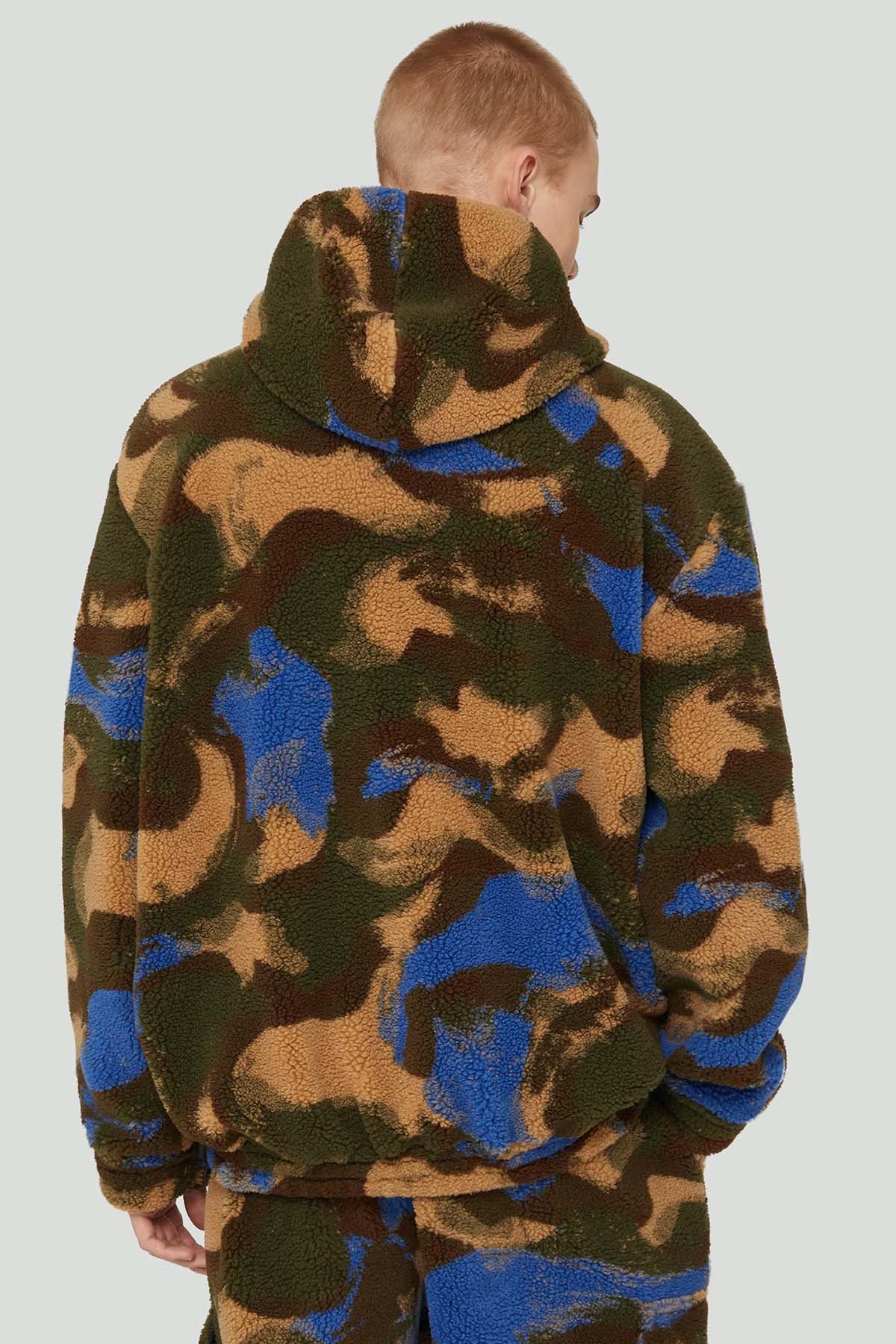 Dondup Kamuflaj Desenli Polar Sweatshirt-Libas Trendy Fashion Store