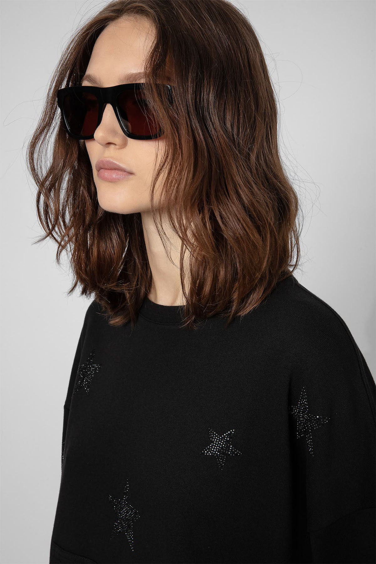 Zadig & Voltaire Yıldızlı Kısa Kollu Sweatshirt-Libas Trendy Fashion Store