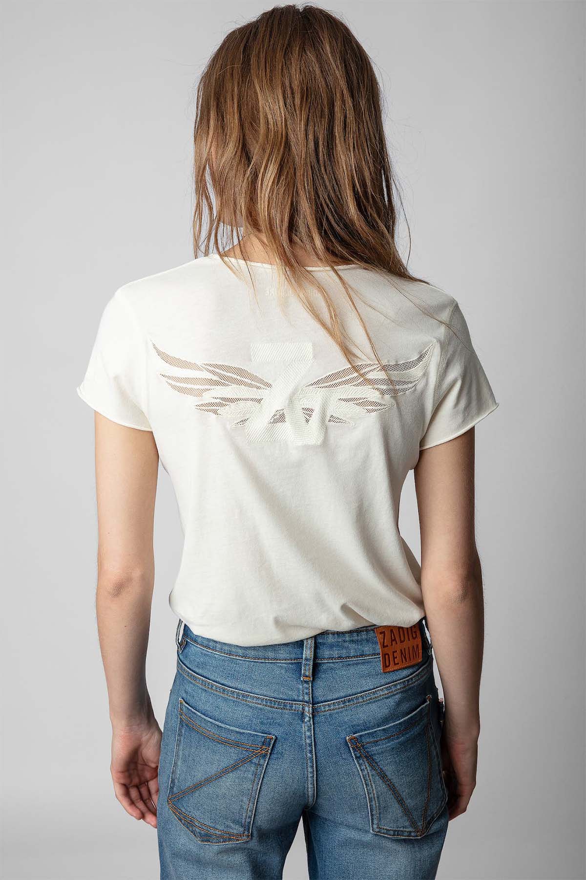 Zadig & Voltaire Logolu Sırt V Yaka T-shirt-Libas Trendy Fashion Store