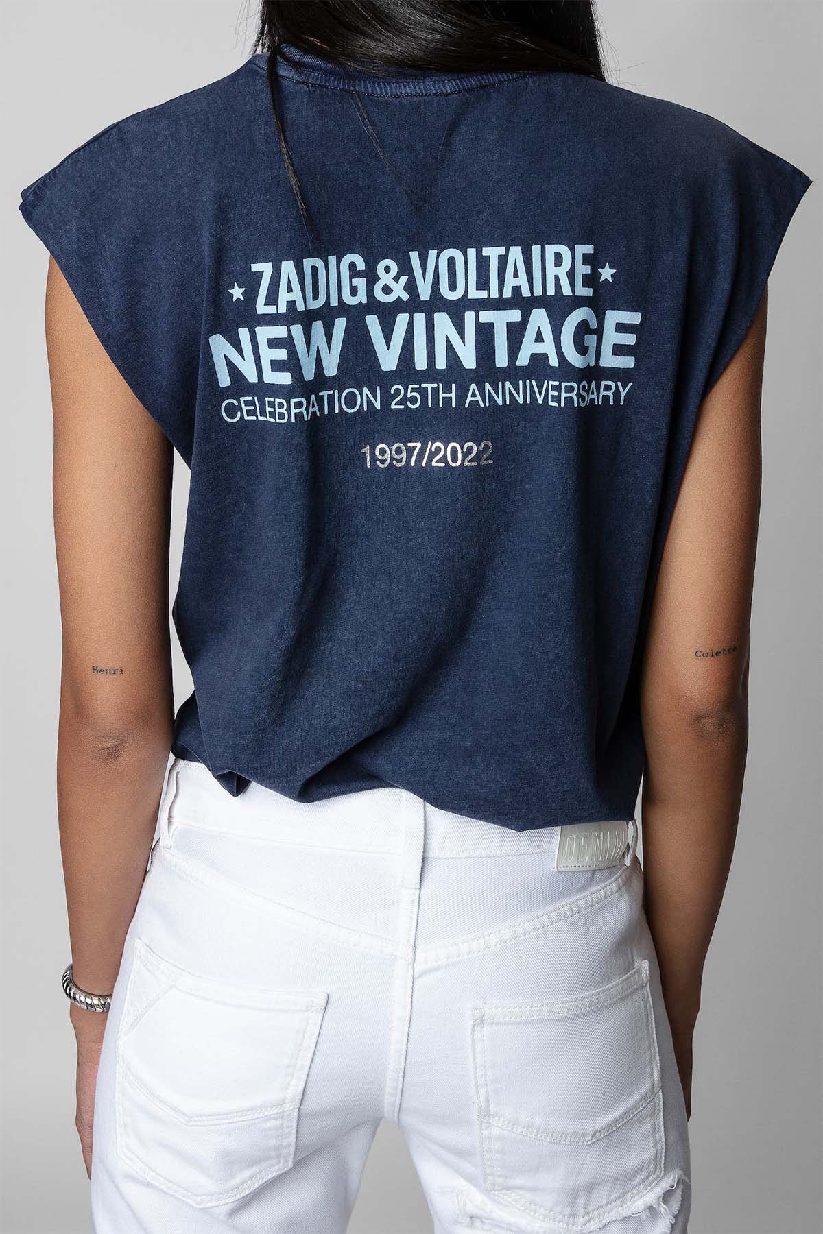 Zadig & Voltaire 25.Yıl Kolsuz T-shirt-Libas Trendy Fashion Store
