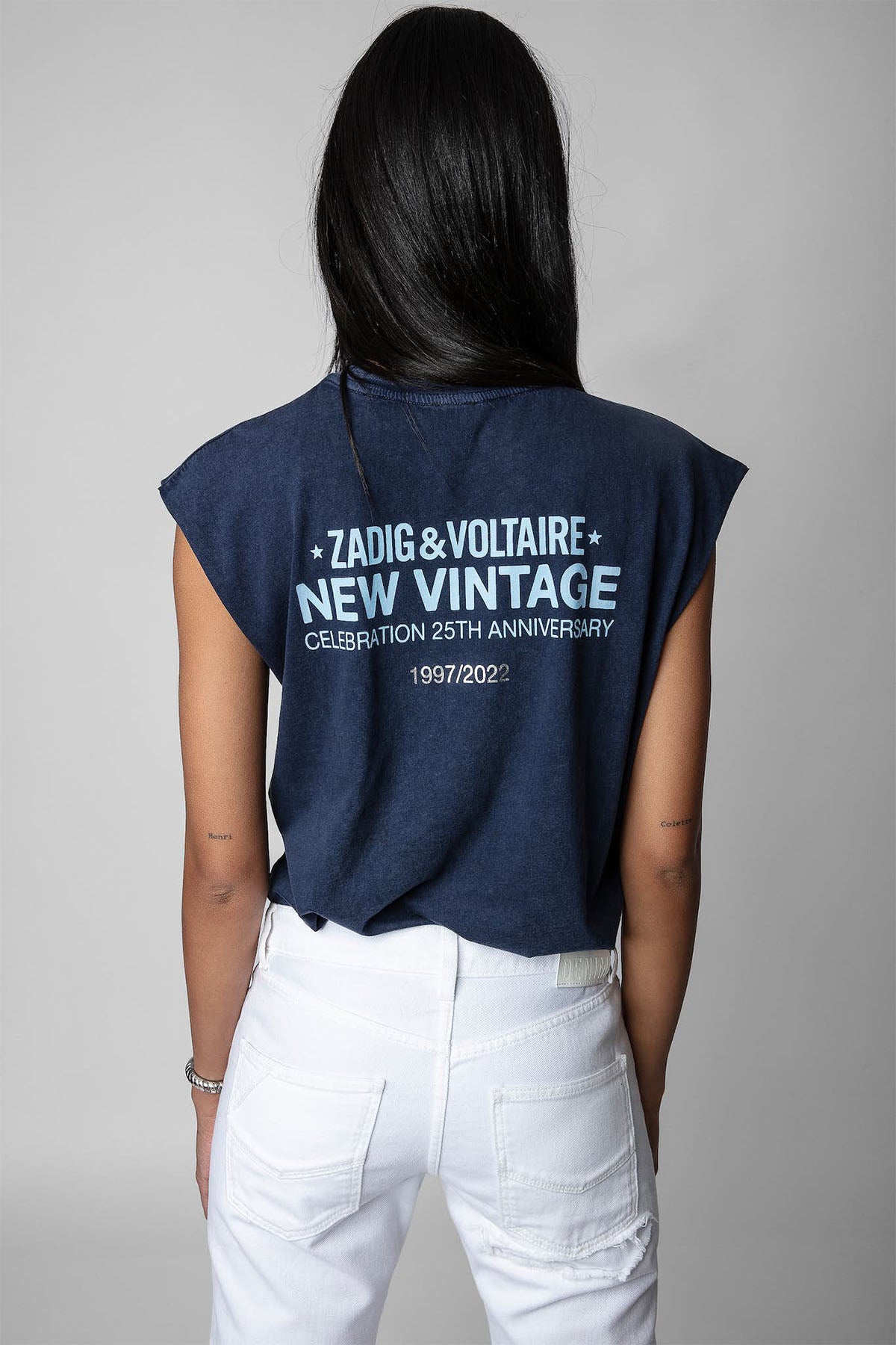 Zadig & Voltaire 25.Yıl Kolsuz T-shirt-Libas Trendy Fashion Store