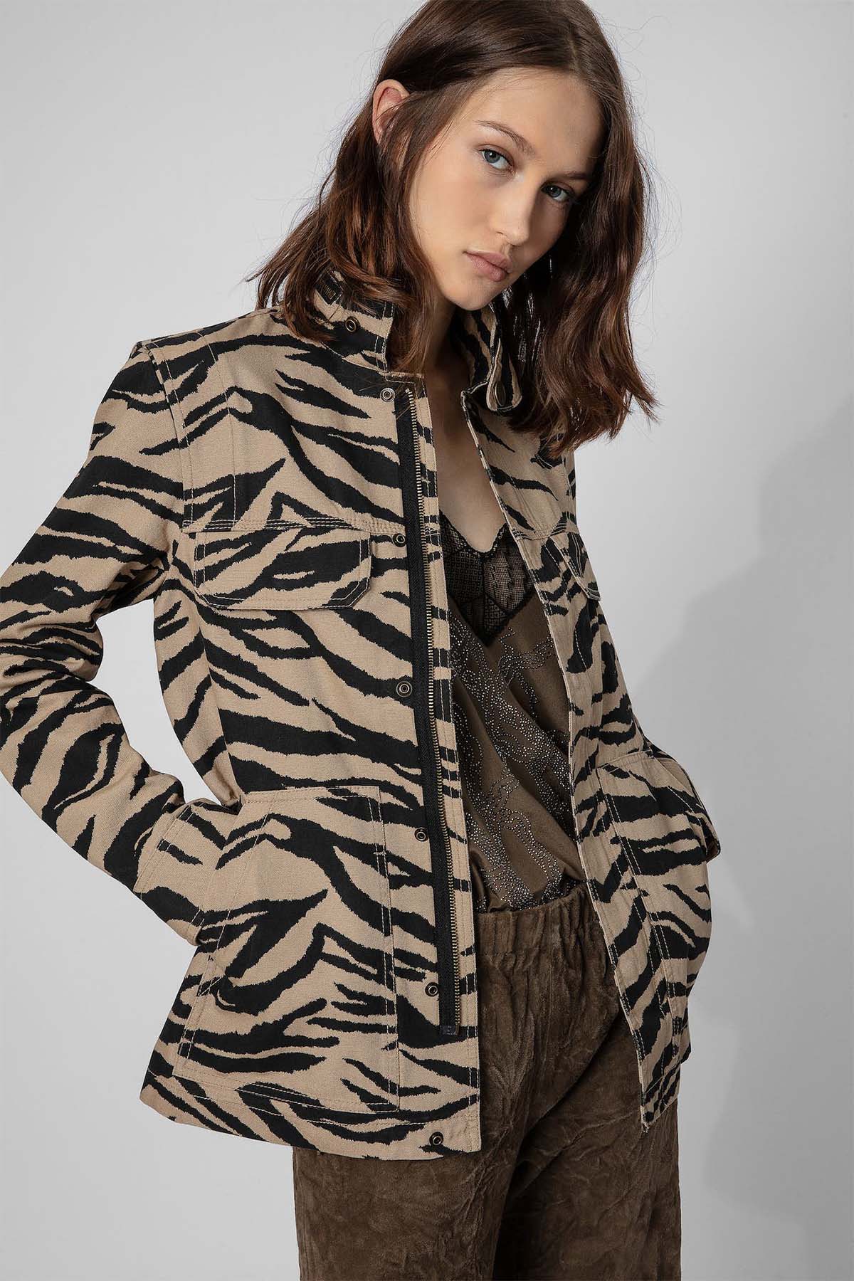 Zadig & Voltaire Leopar Desenli Amour Ceket-Libas Trendy Fashion Store