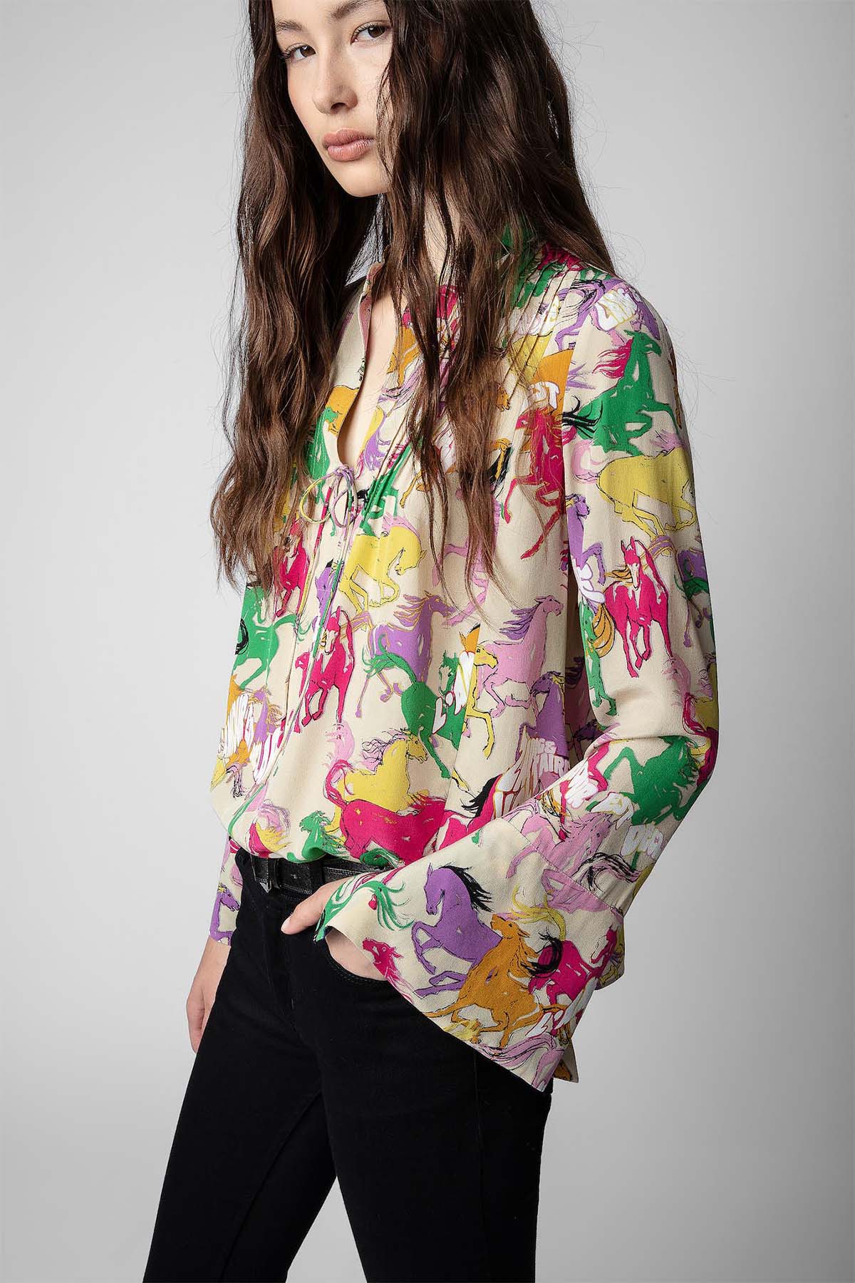 Zadig & Voltaire Hakim Yaka İpek Bluz