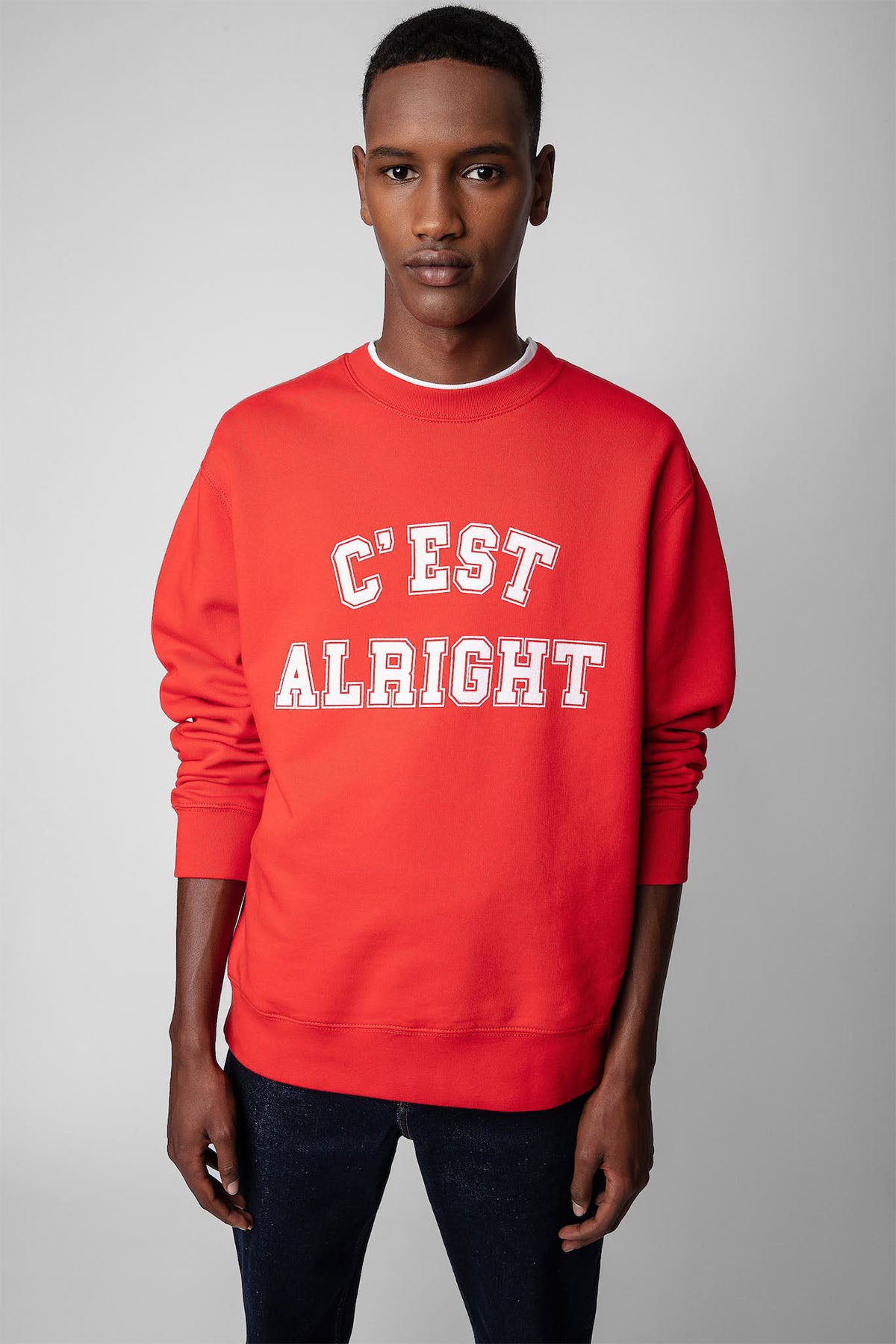 Zadig & Voltaire Yuvarlak Yaka Logolu Sweatshirt-Libas Trendy Fashion Store