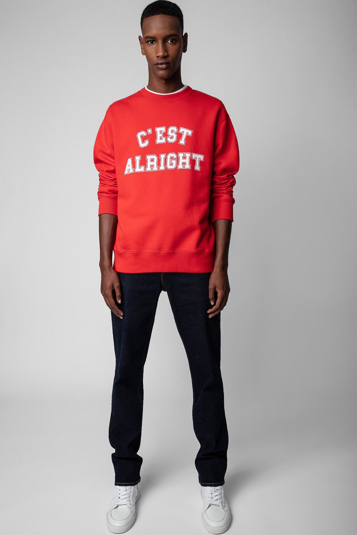 Zadig & Voltaire Yuvarlak Yaka Logolu Sweatshirt-Libas Trendy Fashion Store