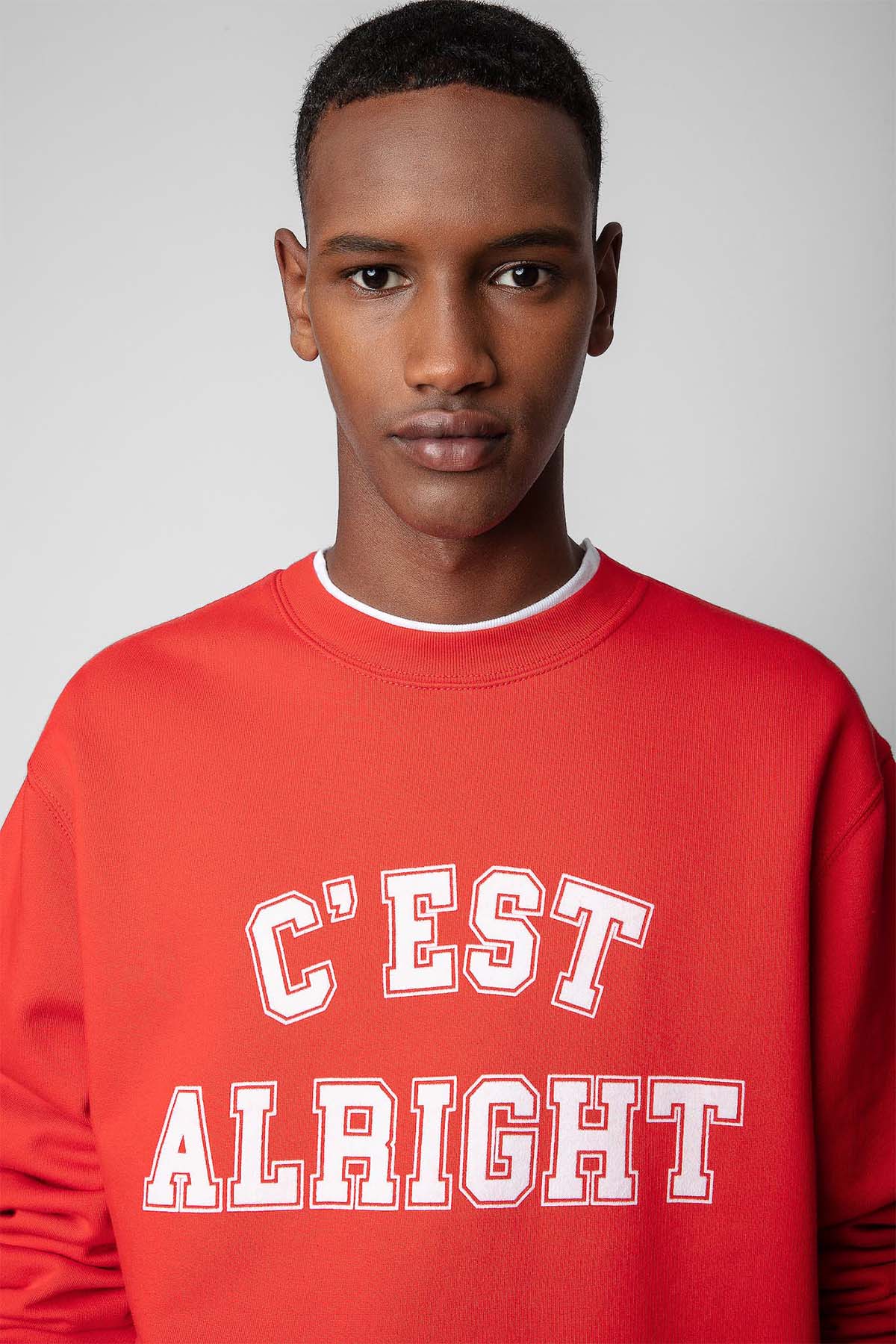 Zadig & Voltaire Yuvarlak Yaka Logolu Sweatshirt-Libas Trendy Fashion Store