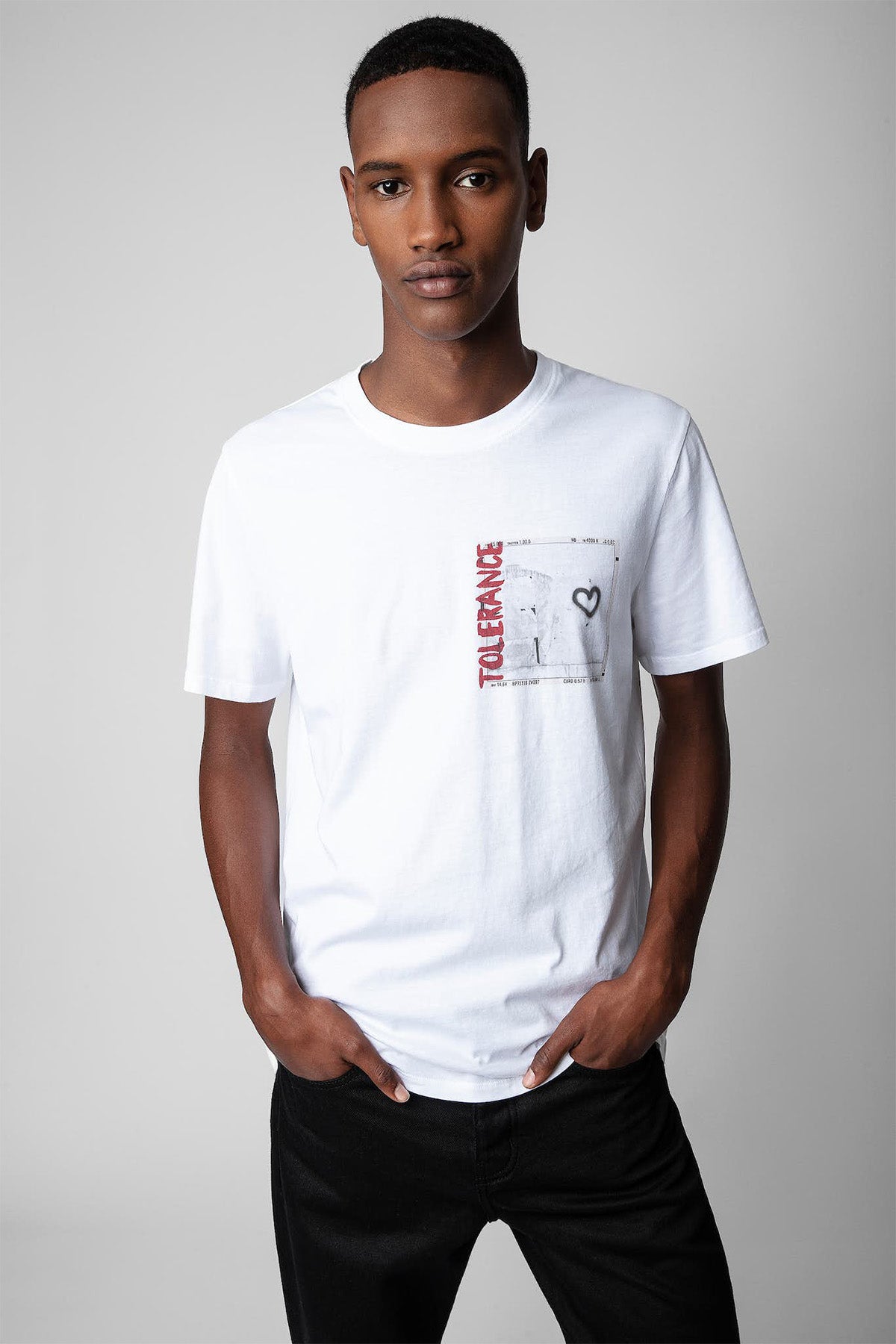 Zadig & Voltaire Ted Yuvarlak Yaka Logolu T-shirt-Libas Trendy Fashion Store