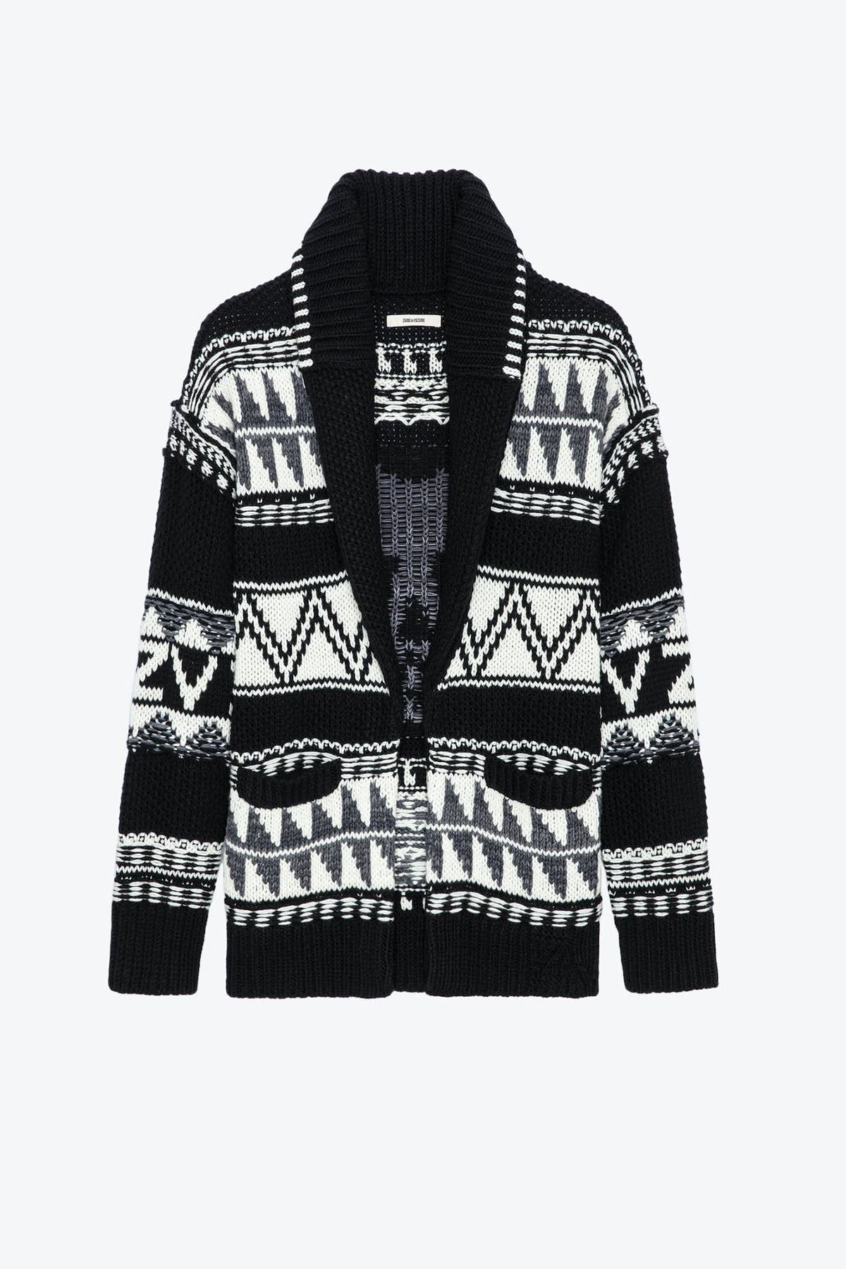 Zadig & Voltaire Desenli Örgü Triko Ceket-Libas Trendy Fashion Store