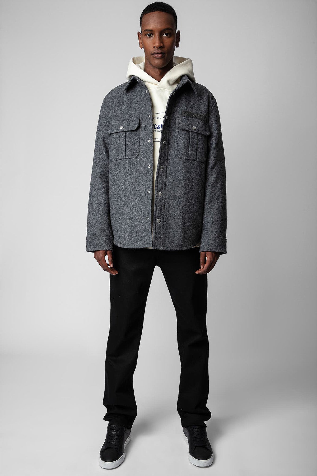 Zadig & Voltaire Logolu Puffer Yün Gömlek Ceket-Libas Trendy Fashion Store