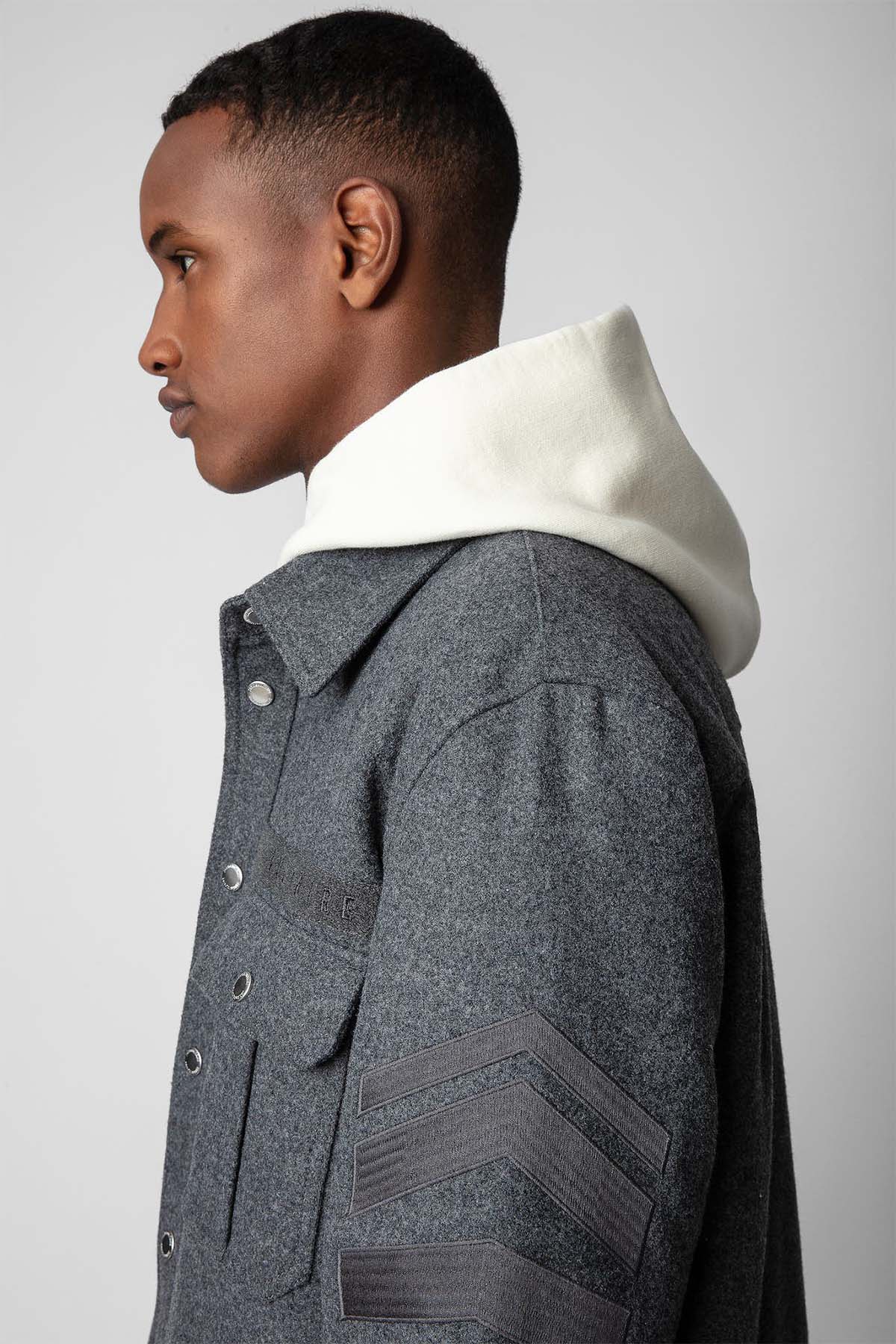 Zadig & Voltaire Logolu Puffer Yün Gömlek Ceket-Libas Trendy Fashion Store